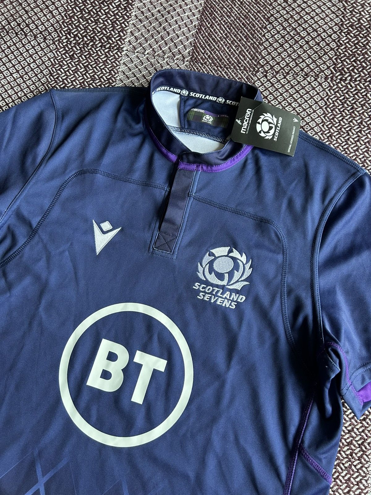 Macron × Rugby Ralph Lauren Scotland Rugby Jersey Shirt Home Macron New Item L Size Size US L / EU 52-54 / 3 - 5 Thumbnail