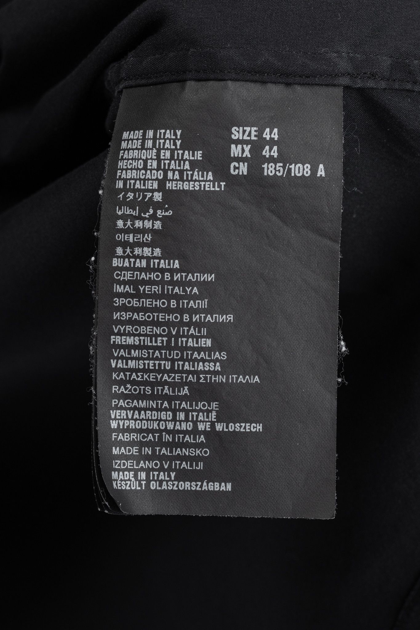 Prada Prada Black Cotton-Poplin Buttoned Shirt Size US XL / EU 56 / 4 - 9 Thumbnail