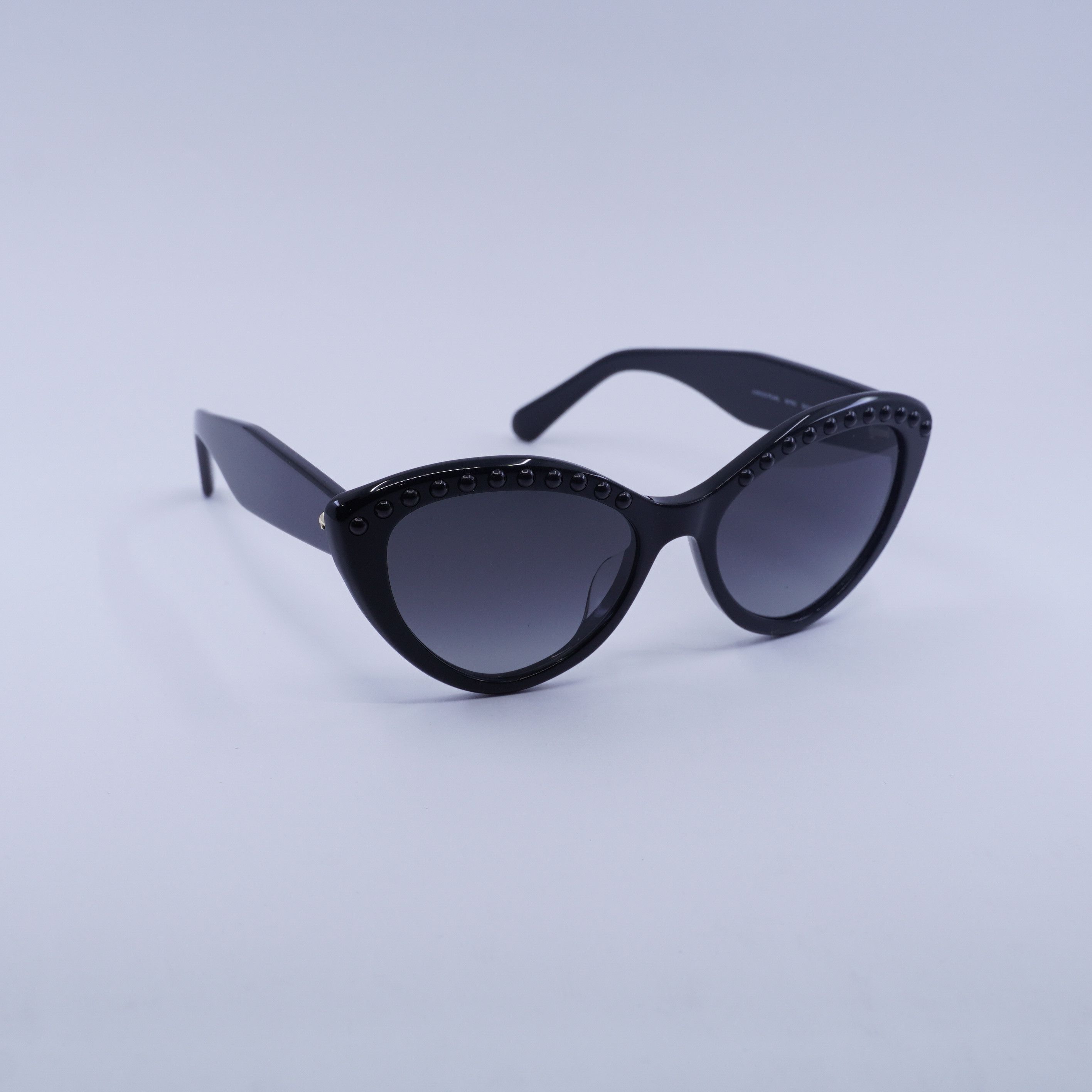 Kate Spade Kate Spade JUNI/G/S PEARL 0807 9O Sunglasses Black Cat Eye Size ONE SIZE - 7 Thumbnail