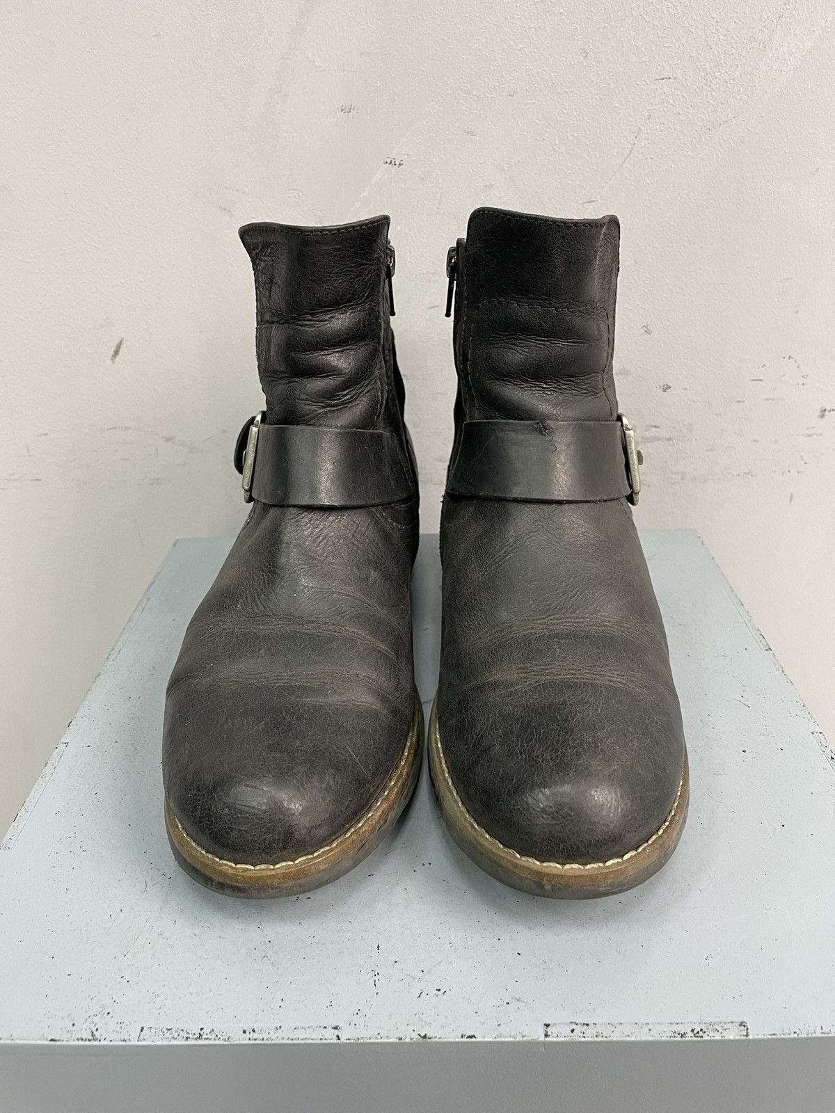 If Six Was Nine Rarr guidi style leather buckle boots hype Y2K style Size US 8 / EU 41 - 3 Thumbnail