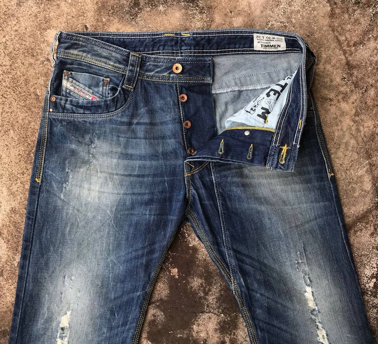 Diesel DIESEL INDUSTRY TIMMEN REGULAR STRAIGHT DISTRESSED DENIM Size US 30 / EU 46 - 8 Thumbnail
