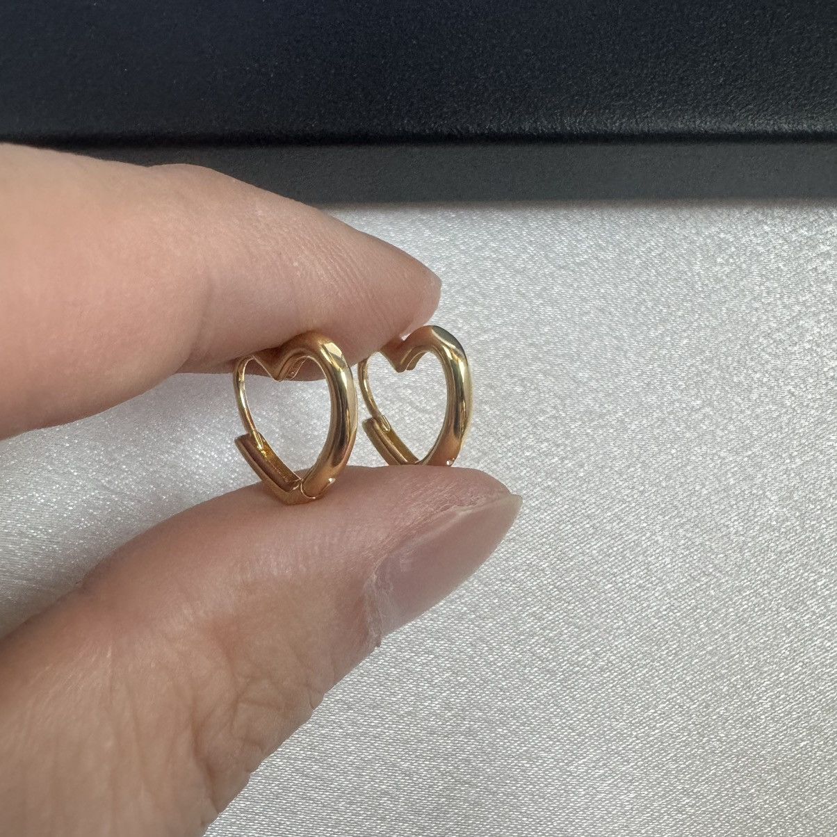 Designer Love Heart Stud Earrings for Women Size ONE SIZE - 4 Thumbnail