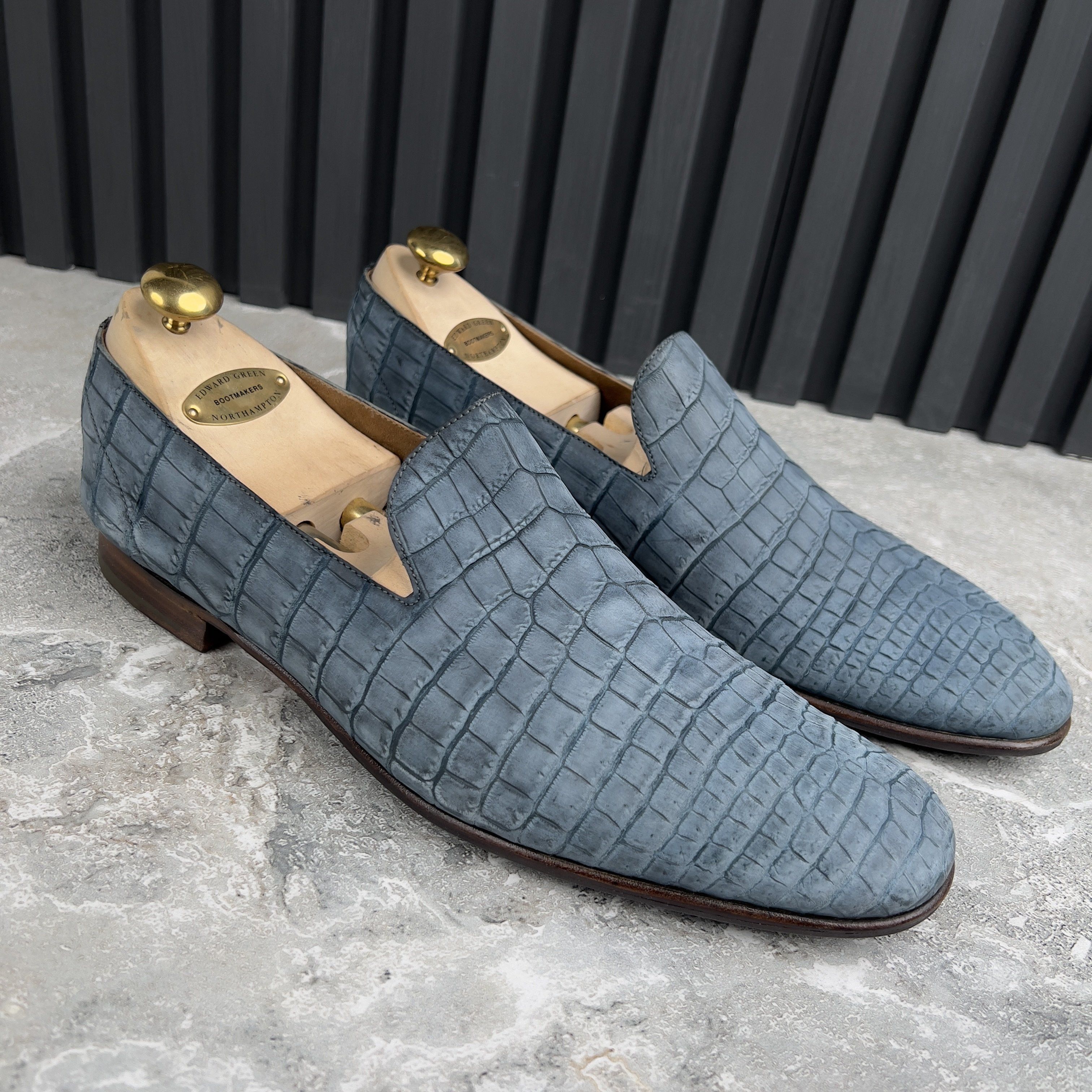 Hermes Loafers Dress Shoes Crocodile Alligator Skin Leather Size US 11 / EU 44 - 4 Thumbnail