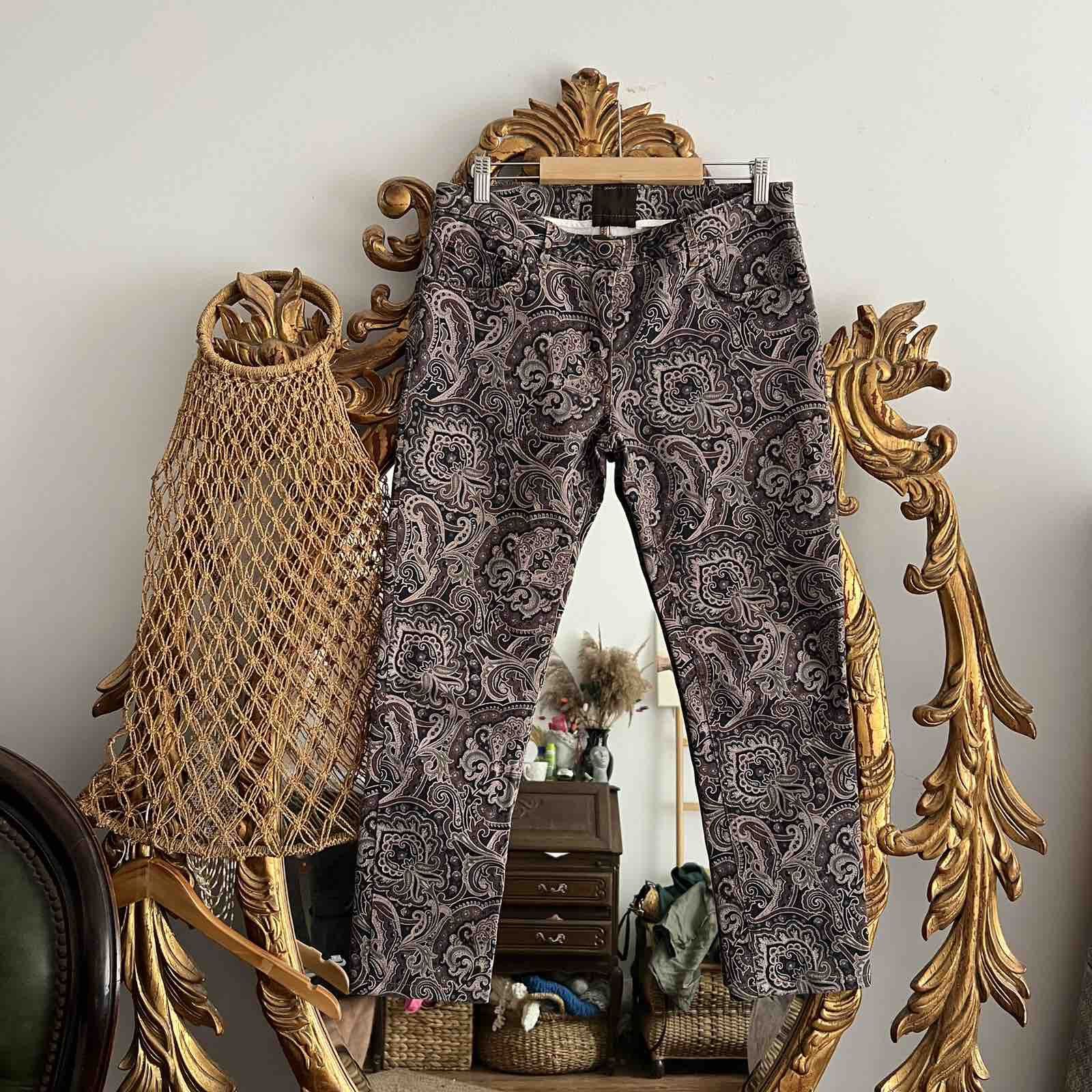 Etro Very Rare Pants Etro Vintage Women Full Print Milano Size 32" / US 10 / IT 46 - 1 Thumbnail