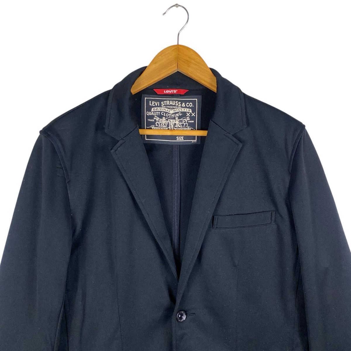 Levi's 💥 LEVI STRAUSS CLASSIC SUPER BLACK JACKET Size M / US 6-8 / IT 42-44 - 3 Thumbnail
