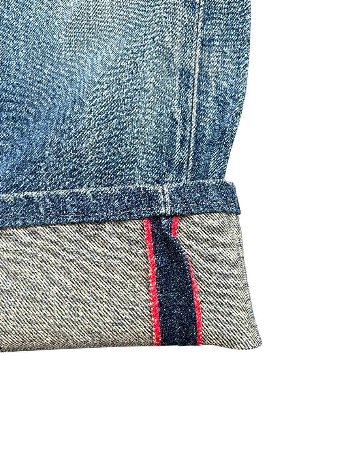 Japanese Brand × Kapital × Vintage HR.MARKET BLUE BLUE SELVEDGE Distressed Denim Jeans Size US 30 / EU 46 - 3 Thumbnail
