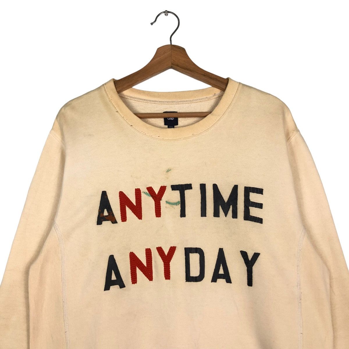 Japanese Brand 🔥VINTAGE SWEATSHIRT CREWNECK GAP BIG LOGO SPELL OUT Size US L / EU 52-54 / 3 - 3 Thumbnail