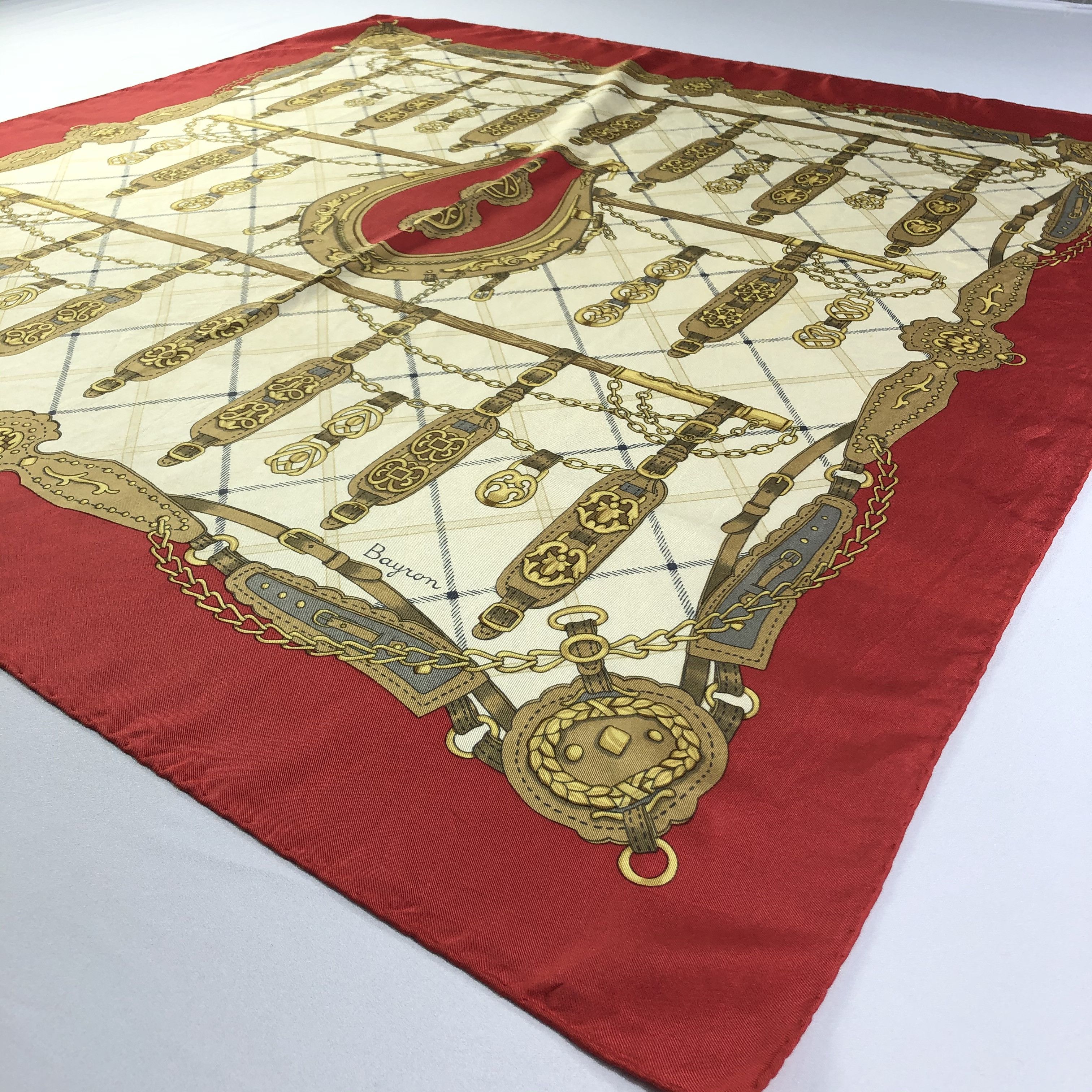 Vintage Vintage Bayron Silk Scarf Size ONE SIZE - 3 Thumbnail