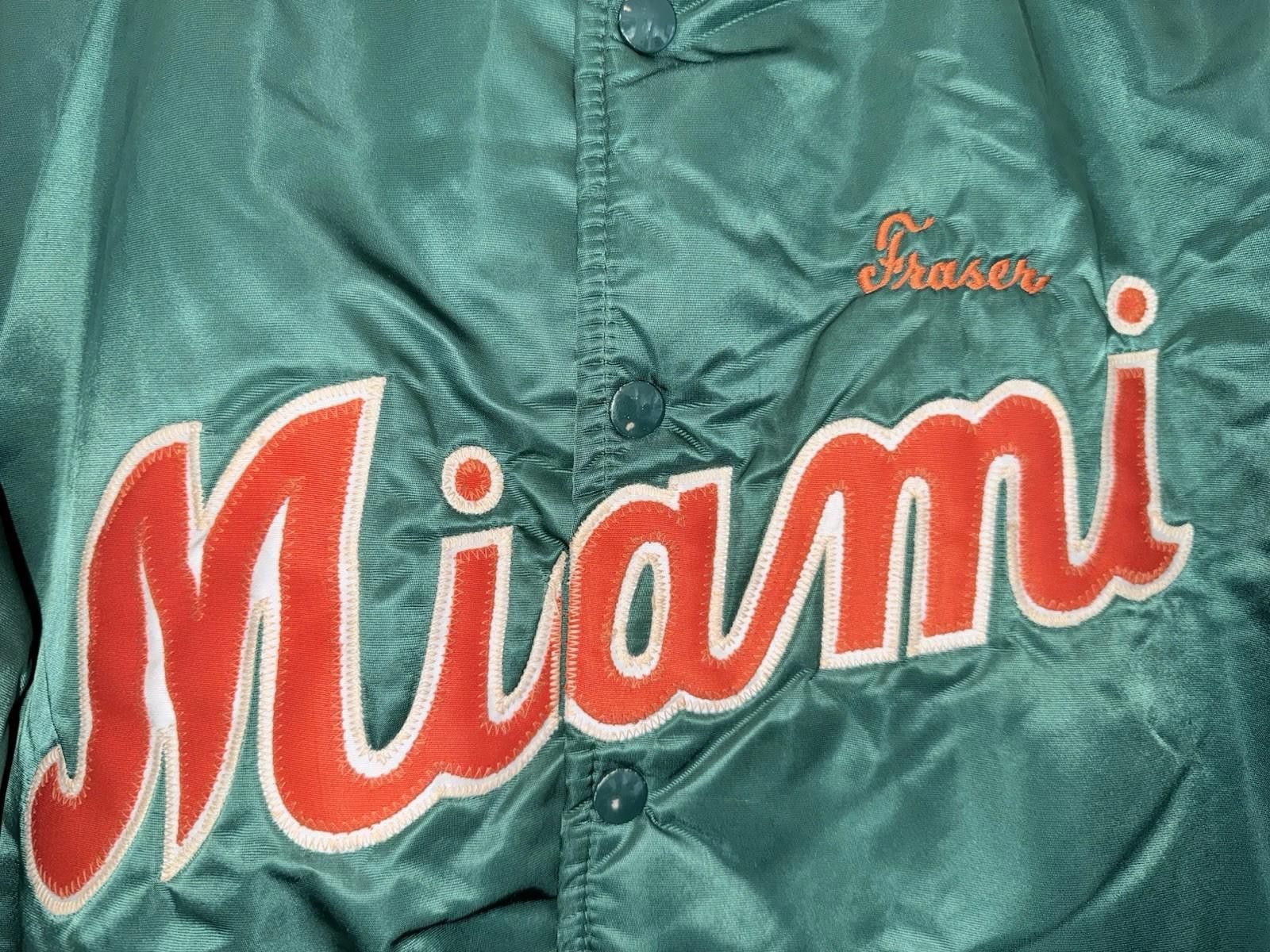 Starter Ron Fraser’s Miami Hurricane Starter Jacket L University VTG Size ONE SIZE - 6 Thumbnail