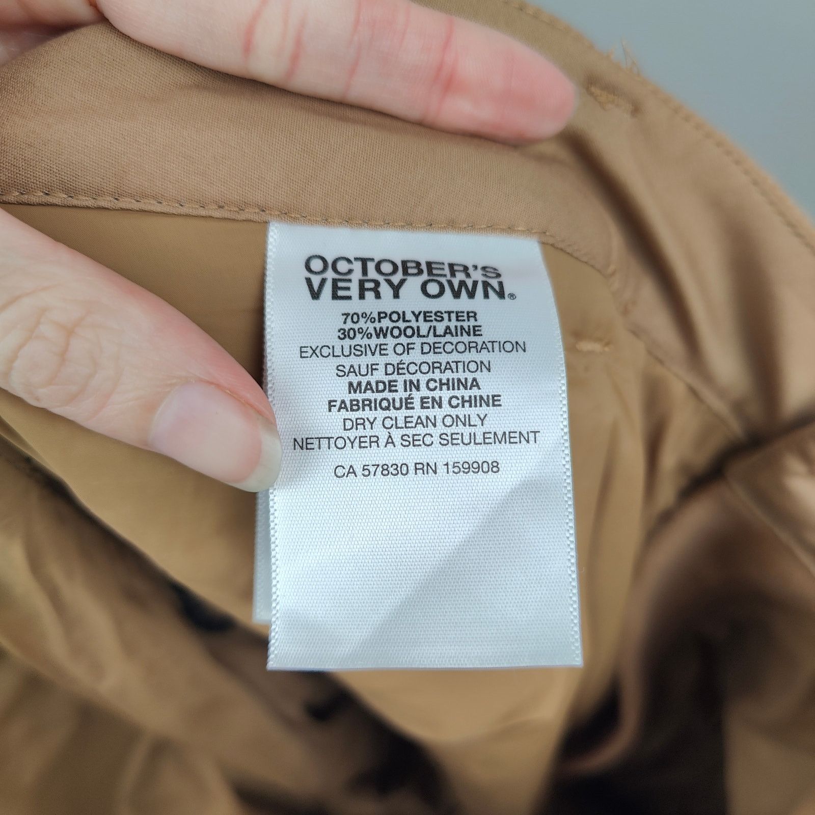 October's Very Own Octobers Very Own OVO Cargo Pants Mens 40 Brown Wool Blend Size US 40 / EU 56 - 10 Thumbnail