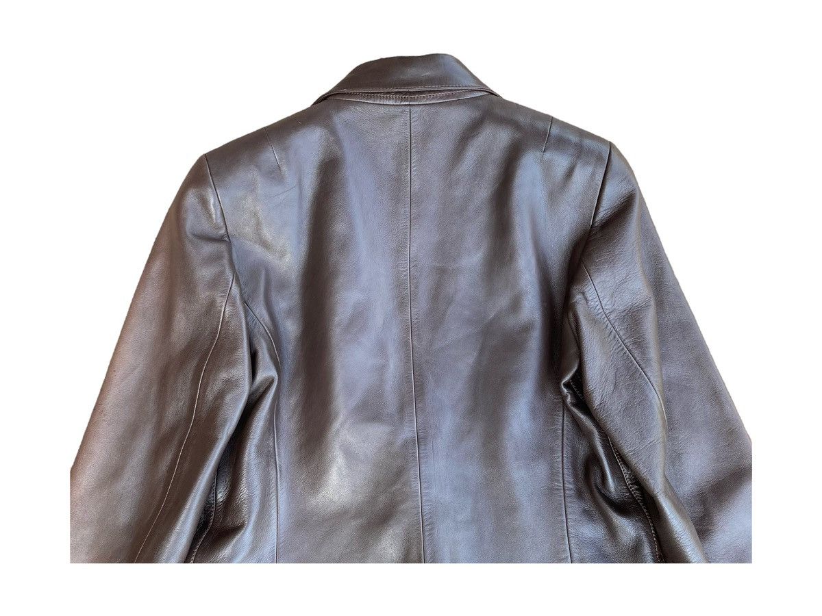 Loewe Vintage Loewe Chocolate Napa Pocket Leather Blazer Jacket Size US S / EU 44-46 / 1 - 4 Thumbnail