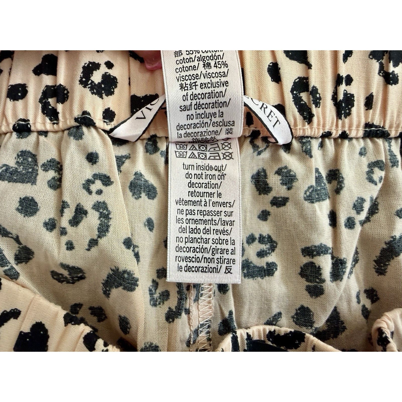 Victoria's Secret Victoria Secret Peach Brown Cheetah Sleep Shorts Women Med Size ONE SIZE - 10 Thumbnail