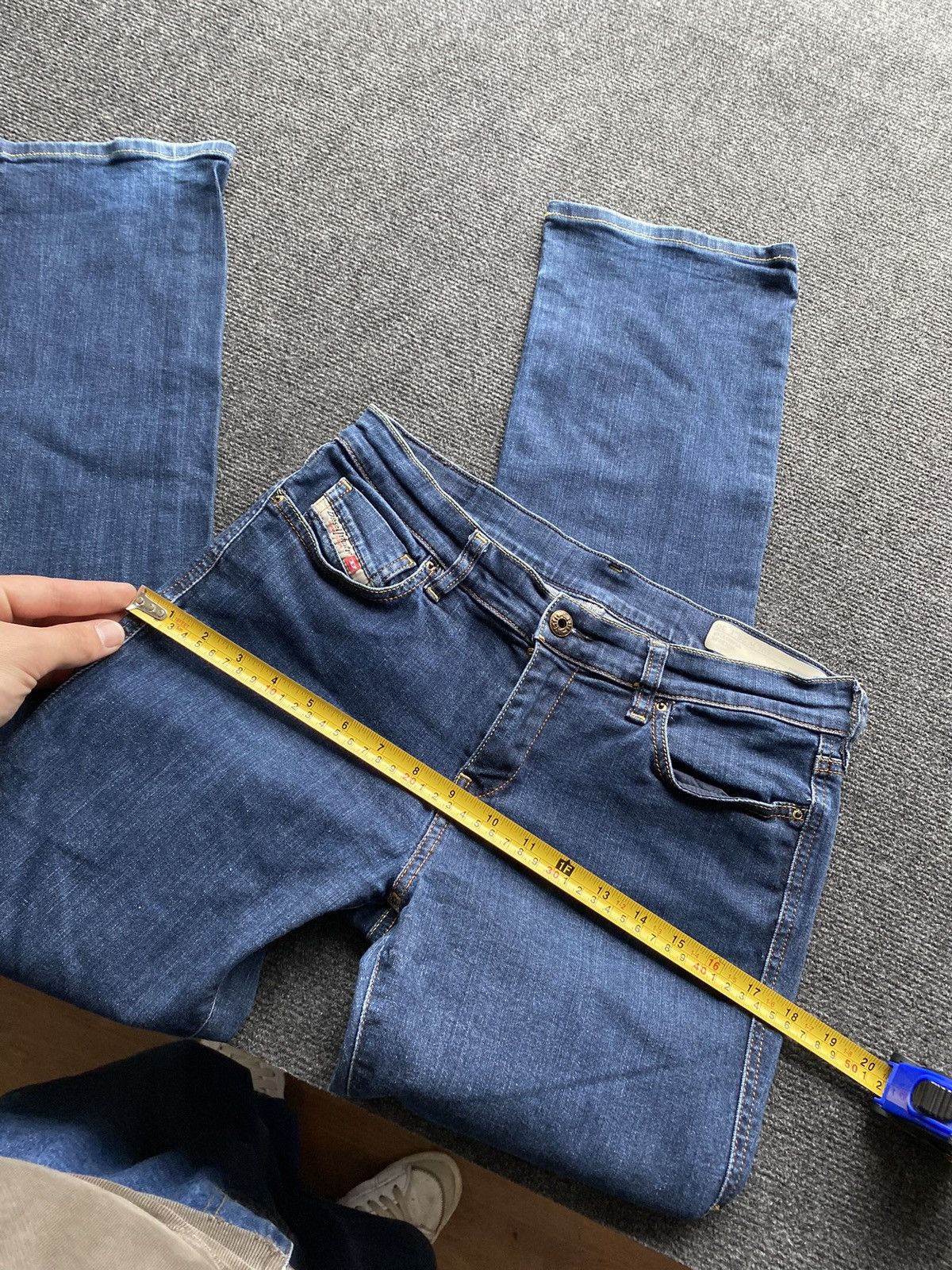 Diesel 🔥Opium Punk Diesel Bootcut Bootzee-st Blue jeans 29 sexy y2k Size 29" - 6 Thumbnail
