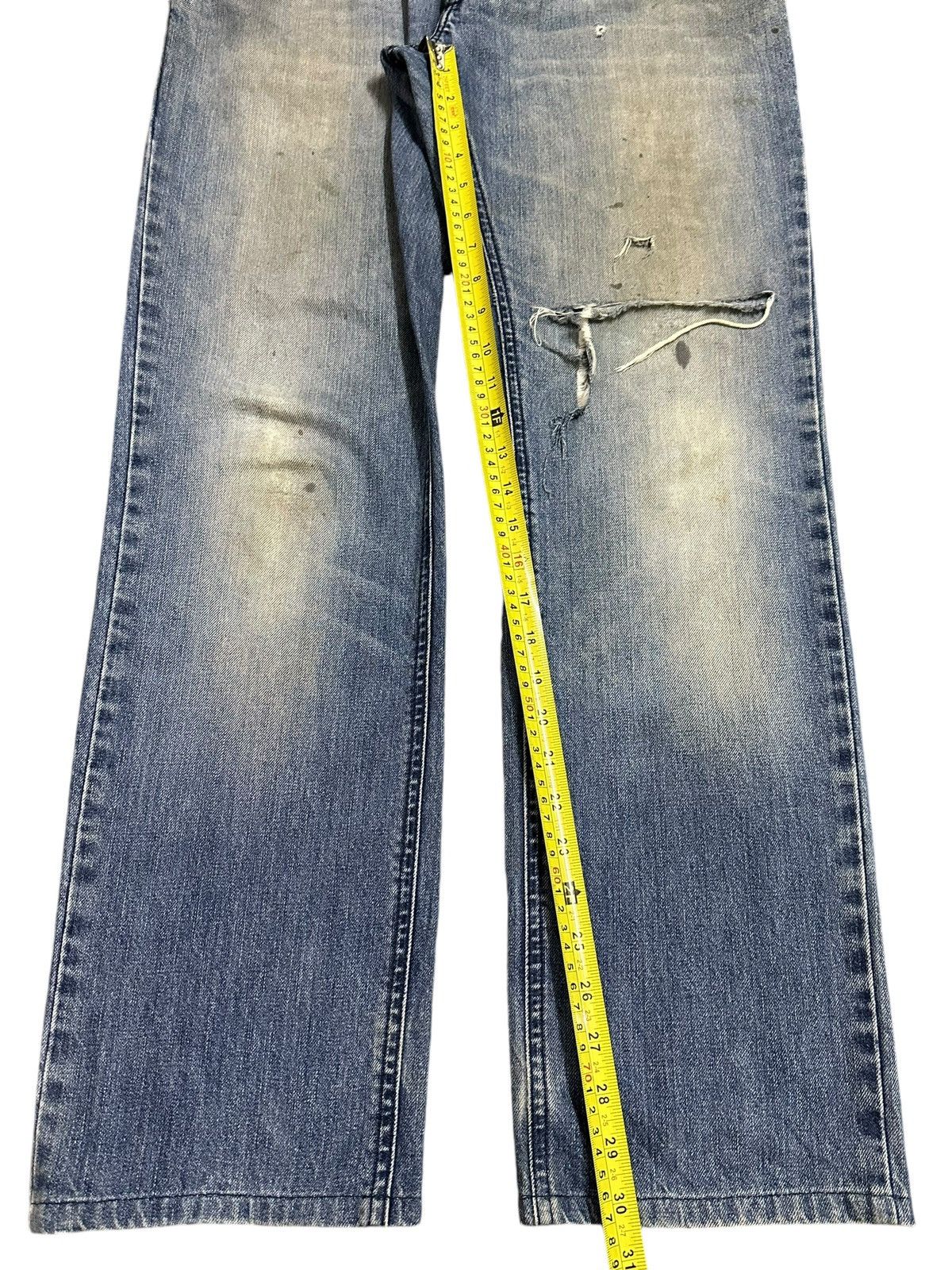 Dolce & Gabbana Vintage Dolce & Gabbana Mud Faded Wash Style Distress Jeans Size US 35 - 14 Thumbnail