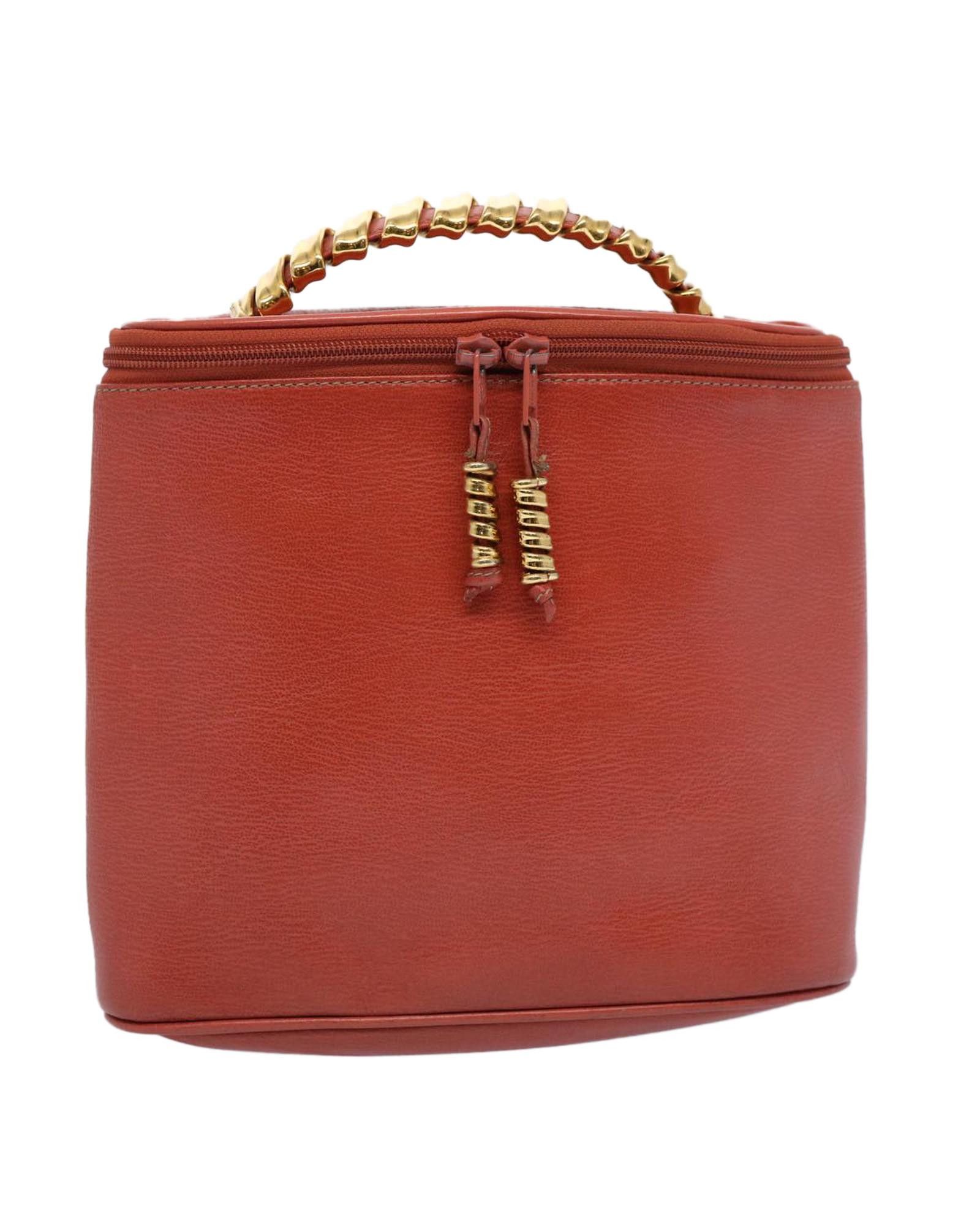 image of Orange Leather Twist Hand Bag By Loewe, Women's