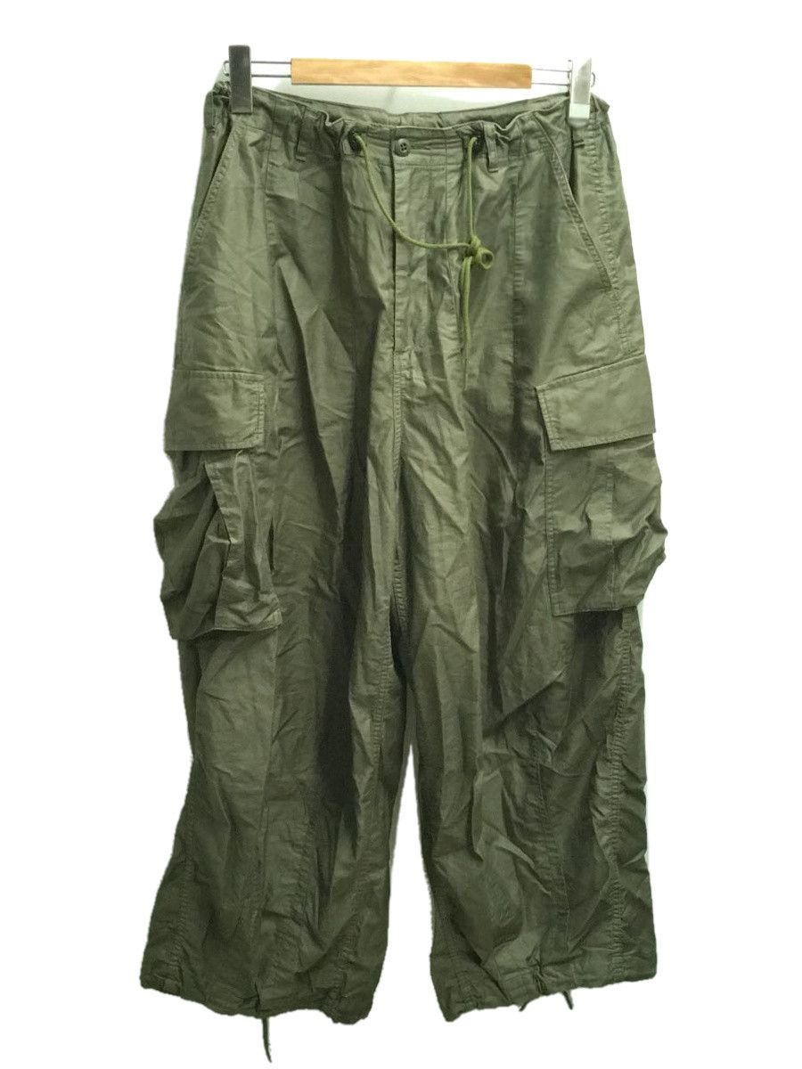 Cropped Pants Zip Up cotton hizadel cargo pants Khaki