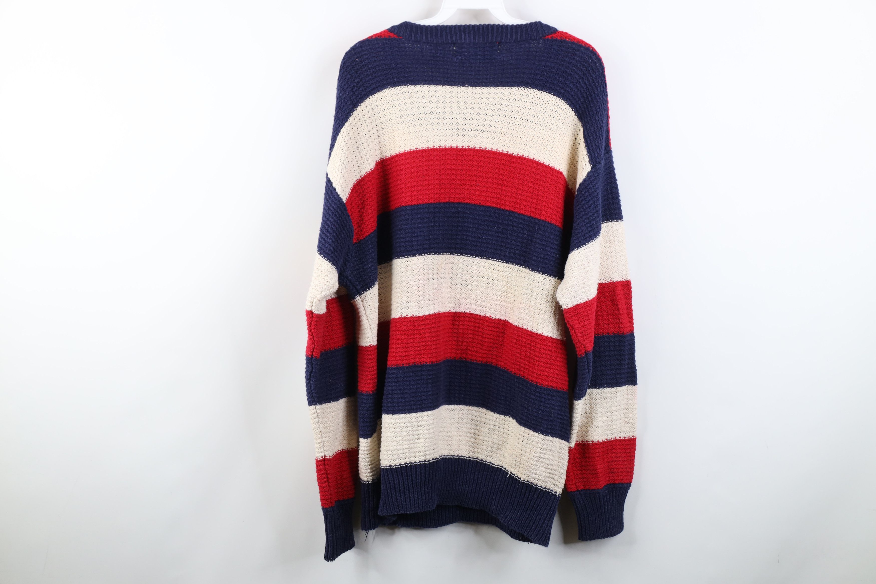 American Eagle Outfitters Vintage 90s American Eagle Outfitters Striped Knit Sweater Size US L / EU 52-54 / 3 - 10 Thumbnail