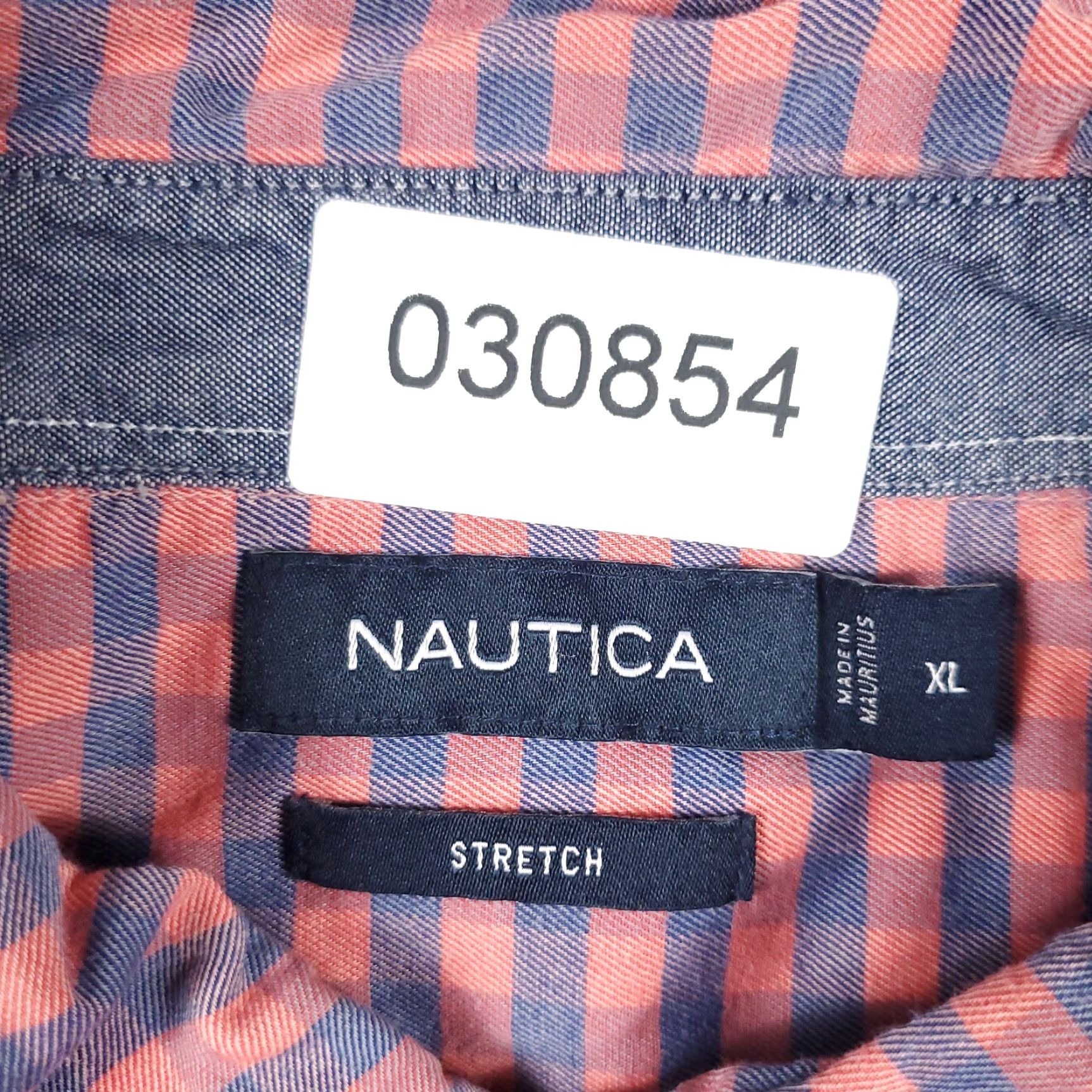 Nautica Nautica Casual Button-Up Shirt Mens Large Blue Check Short Sleeve Classic Preppy Size US L / EU 52-54 / 3 - 8 Thumbnail