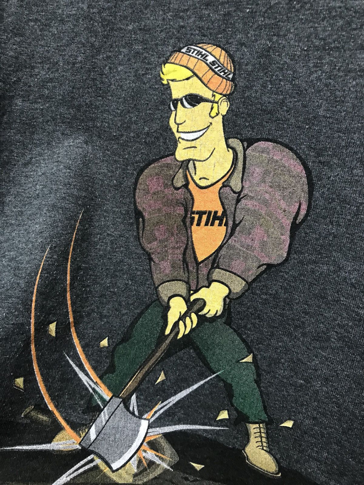 Playstation × Vintage Vintage90s STIHL Timbersports T-shirt Size US L / EU 52-54 / 3 - 3 Thumbnail