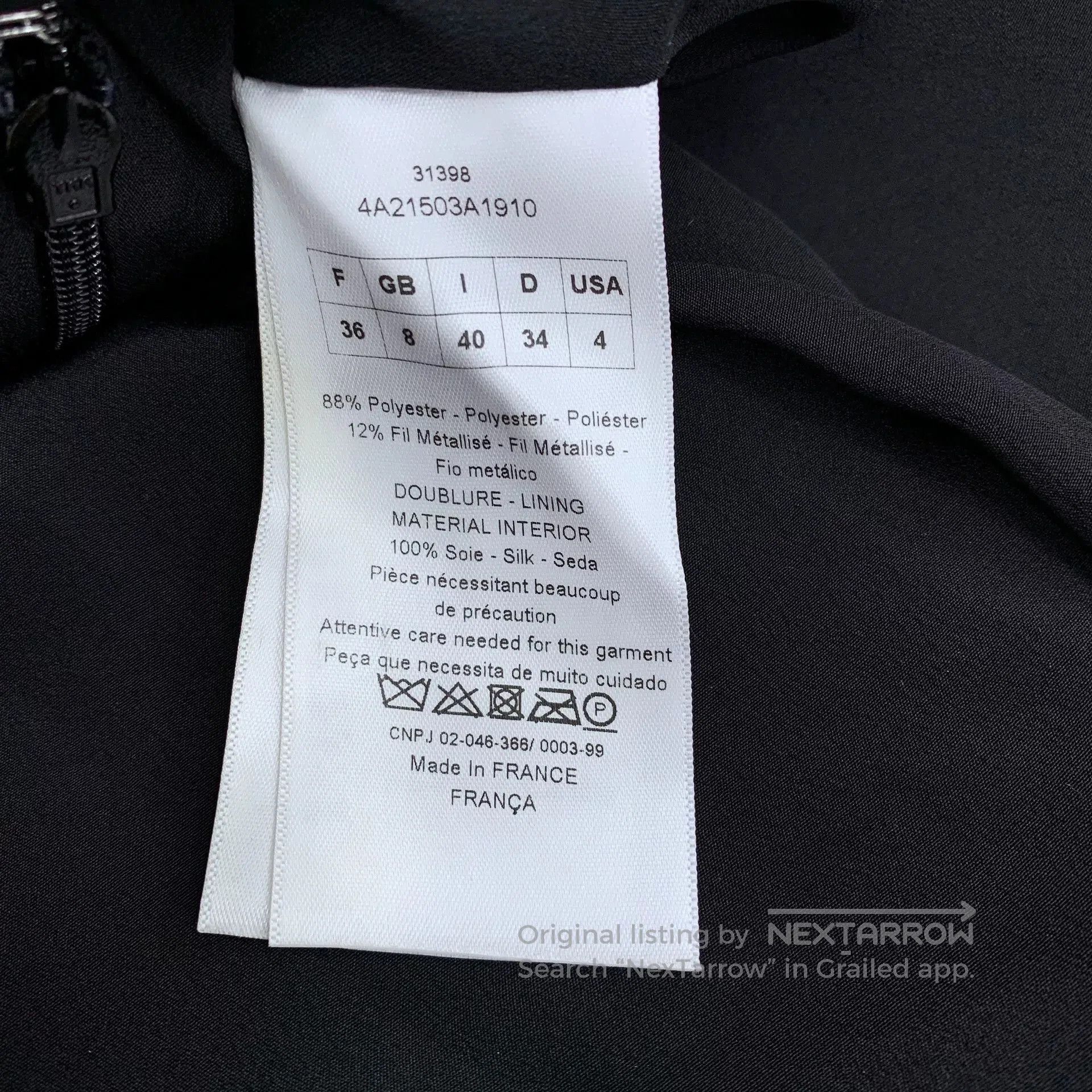 Dior silver futuristic short. Size US 36 / EU 52 - 6 Thumbnail