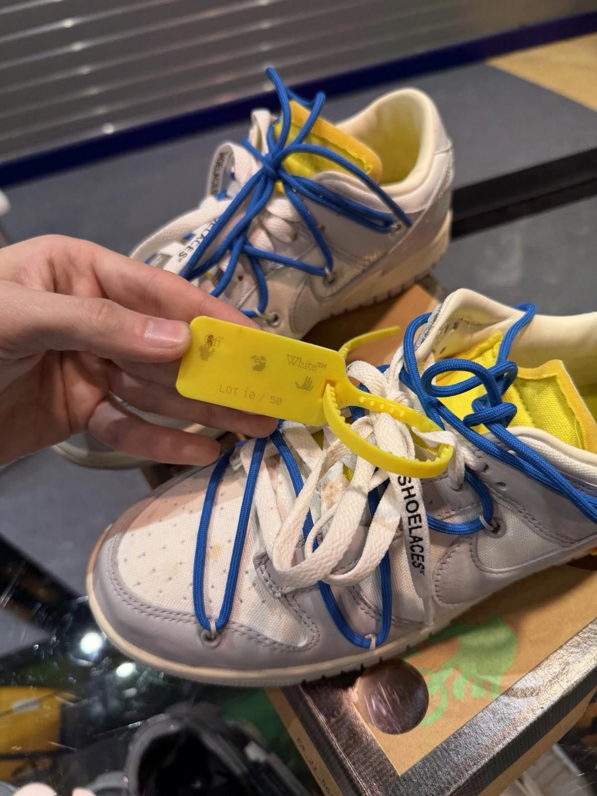 Nike Nike Dunk Low Off White Lot10 size 8.5 DM1602-112 OG Retro Size US 8.5 / EU 41-42 - 12 Thumbnail