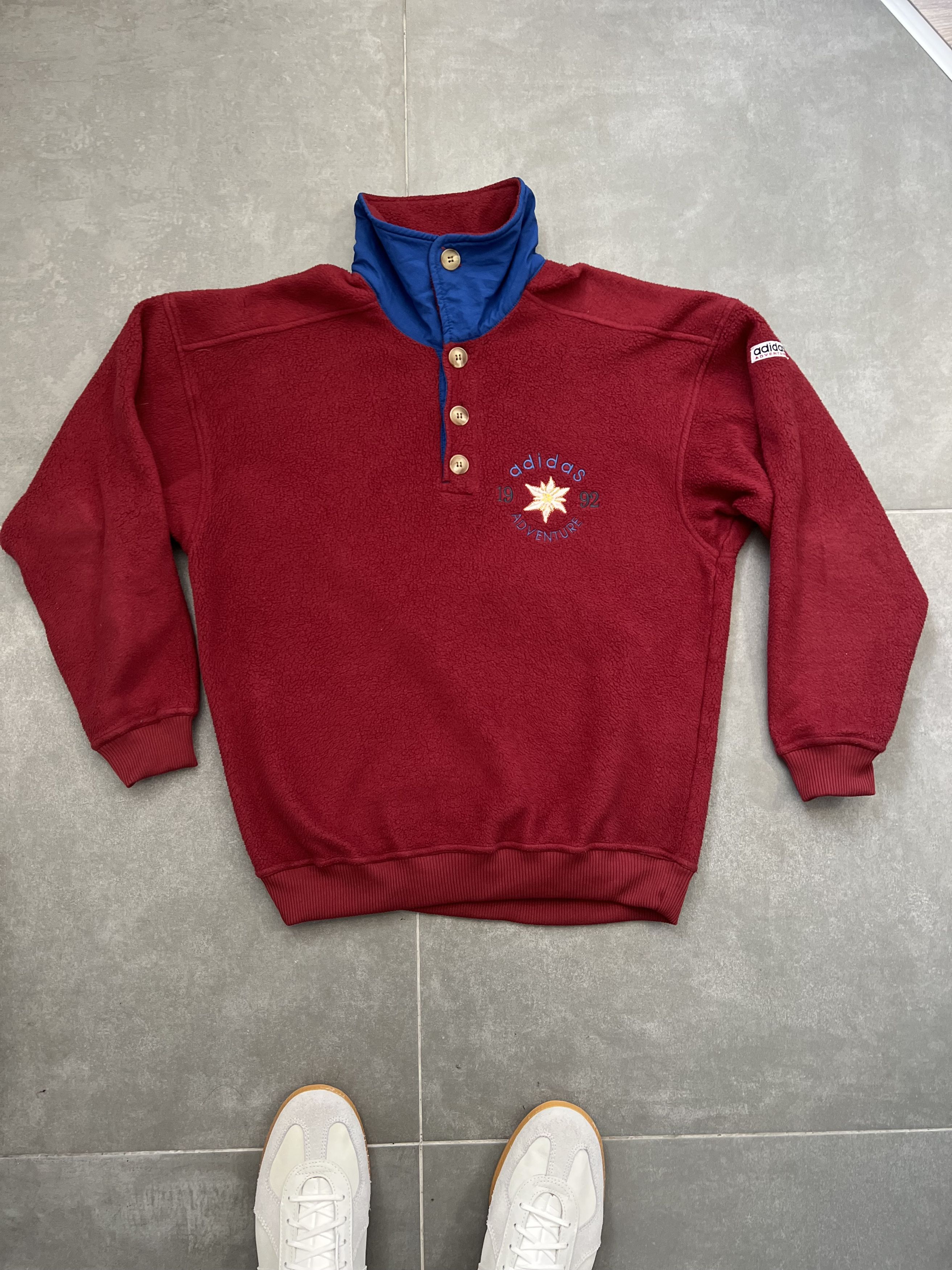 Adidas Vintage 1992 Adidas Adventure Fleece sweatshirt Size US S / EU 44-46 / 1 - 3 Thumbnail