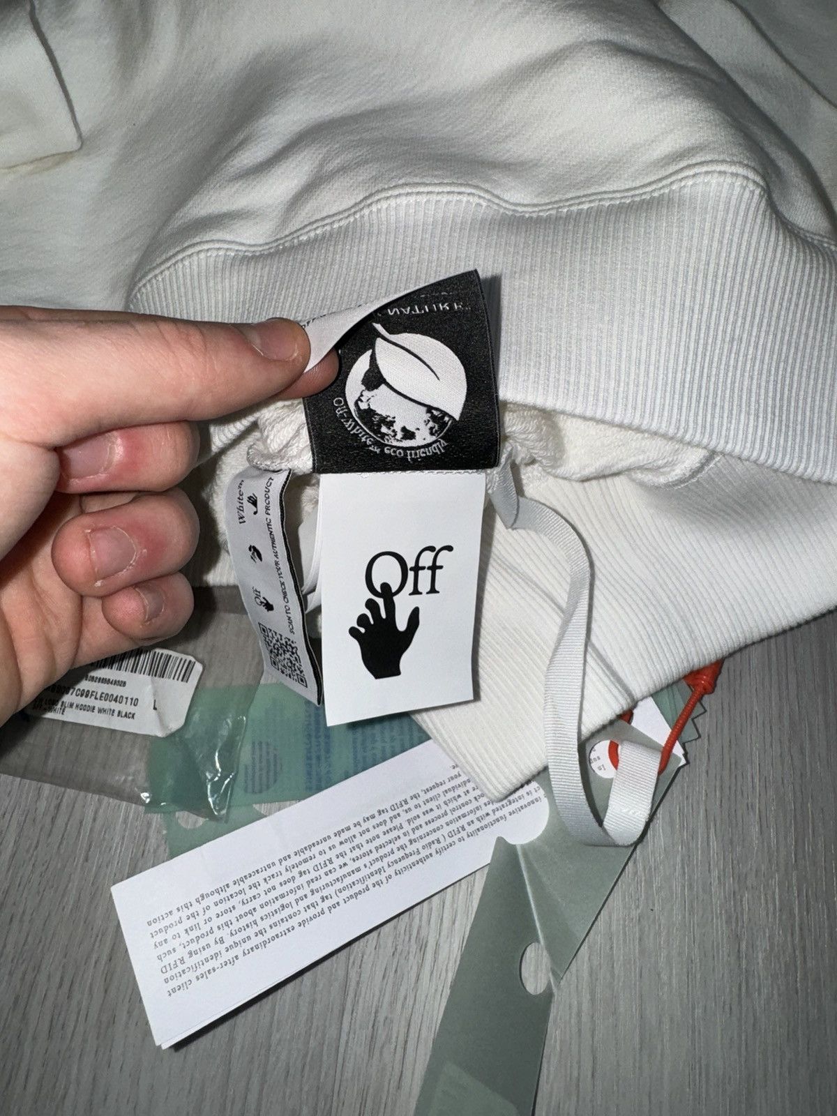 Off-White Off white logo slim hoodie xs Size US XS / EU 42 / 0 - 7 Thumbnail