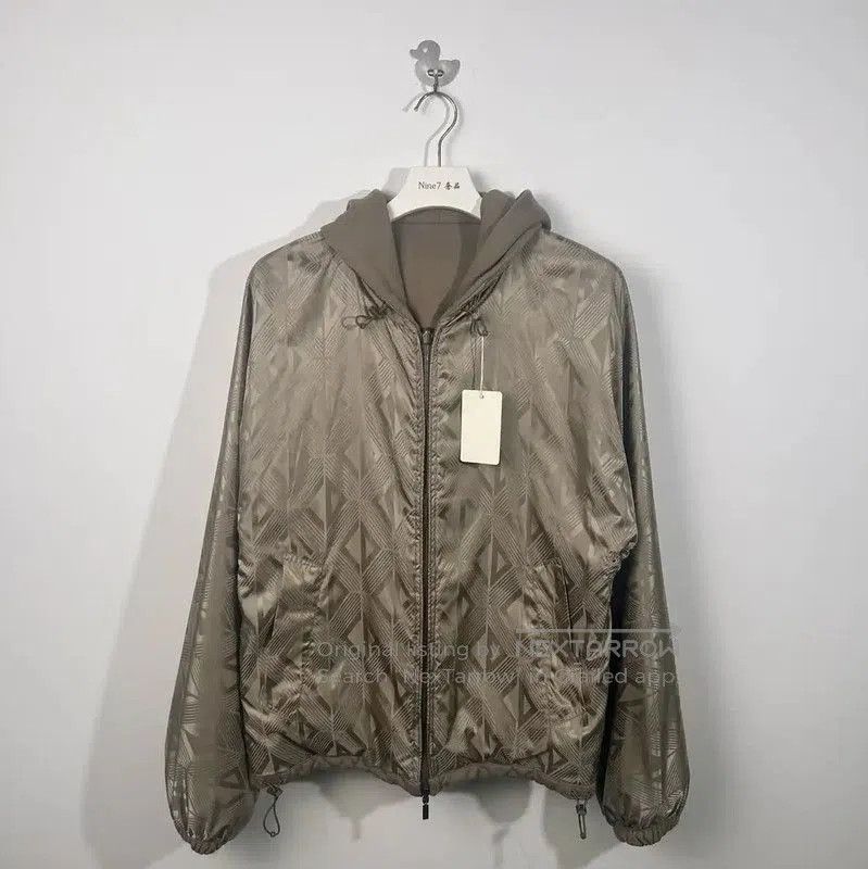 Dior Brown Hooded Men's Jacket Size XL .