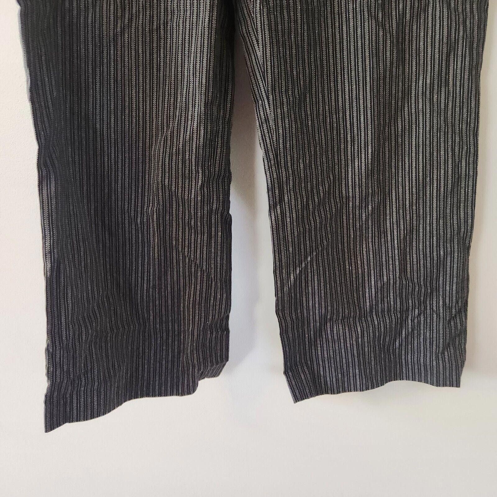 Ann Taylor NWT Ann Taylor Loft Ann Style Pants Black Striped Size 12 Size 34" / US 12 / IT 48 - 3 Thumbnail