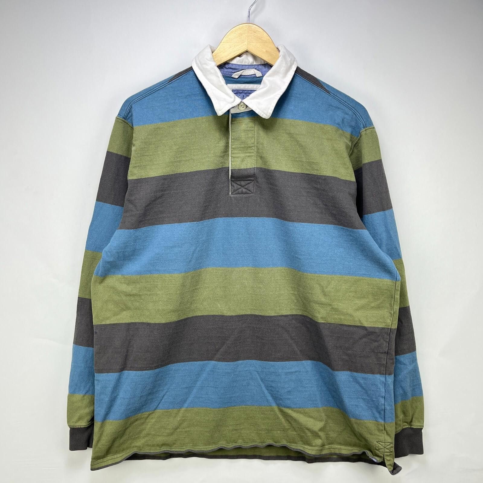 L.L. Bean LL Bean Striped Polo Rugby Long Sleeve Shirt Size Large Size US L / EU 52-54 / 3 - 1 Thumbnail