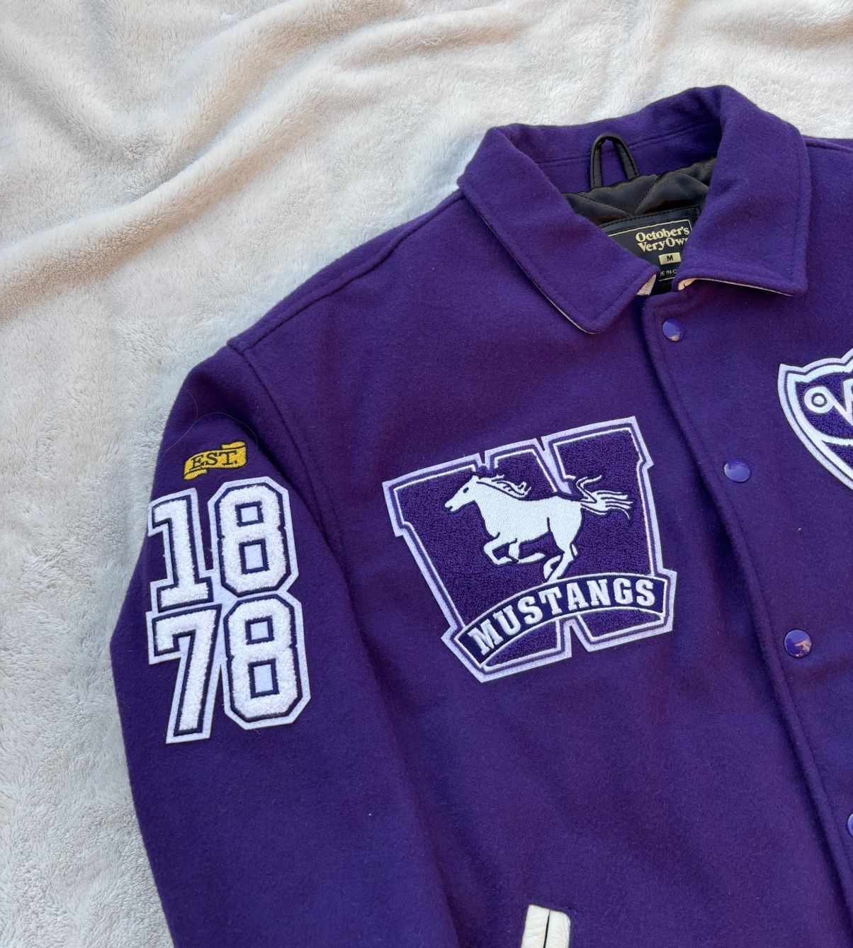 October's Very Own OVO x Western University Purple Varsity Jacket Size US S / EU 44-46 / 1 - 3 Thumbnail