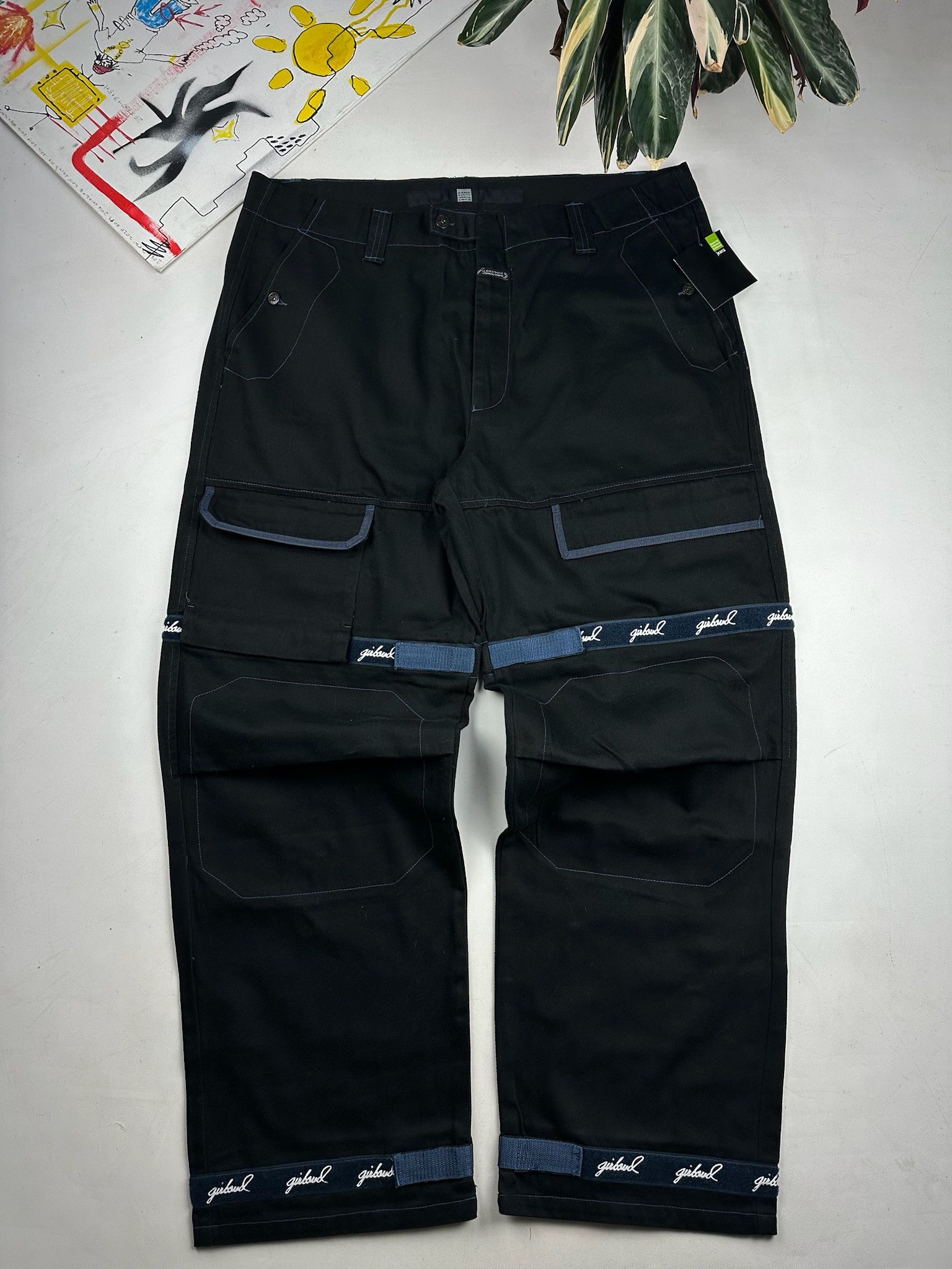 Marithe + Francois Girbaud Baggy girbaud jeans skate fit wide leg Velcro Size US 44 / EU 60 - 1 Thumbnail