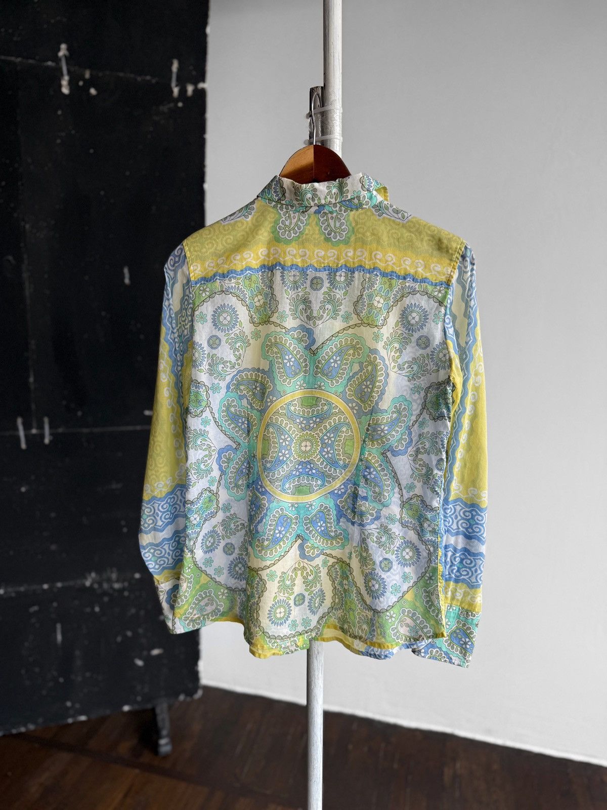 Other Rossana Diva Womens Rare Full Printed Button Up Blouse Shirt Size M / US 6-8 / IT 42-44 - 3 Thumbnail
