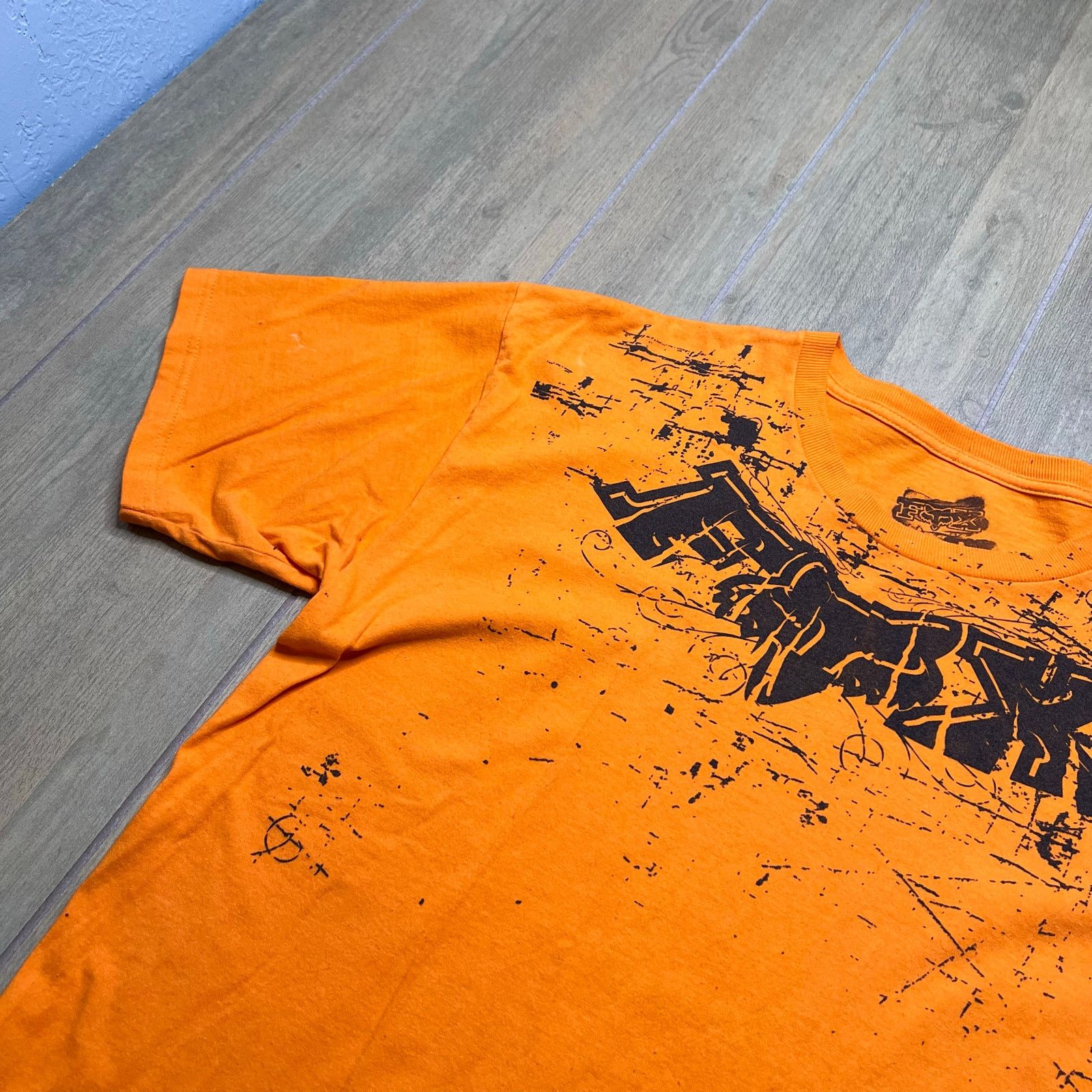 Fox Racing Y2K Fox Racing brand short-sleeve t-shirt Sz L orange Size US L / EU 52-54 / 3 - 3 Thumbnail