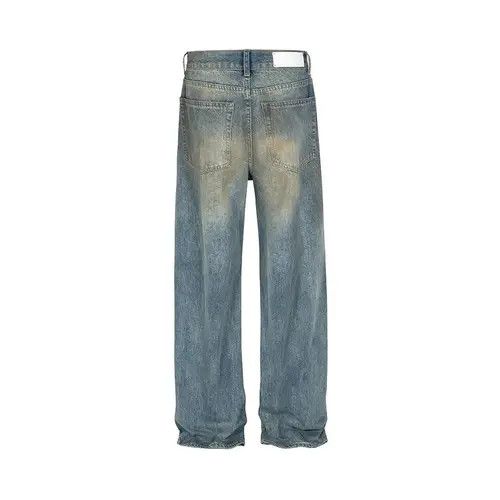 Japanese Brand Mud Dyed Hole Baggy Jeans Hombre Frayed Ripped Trousers y2k Size US 32 / EU 48 - 5 Thumbnail