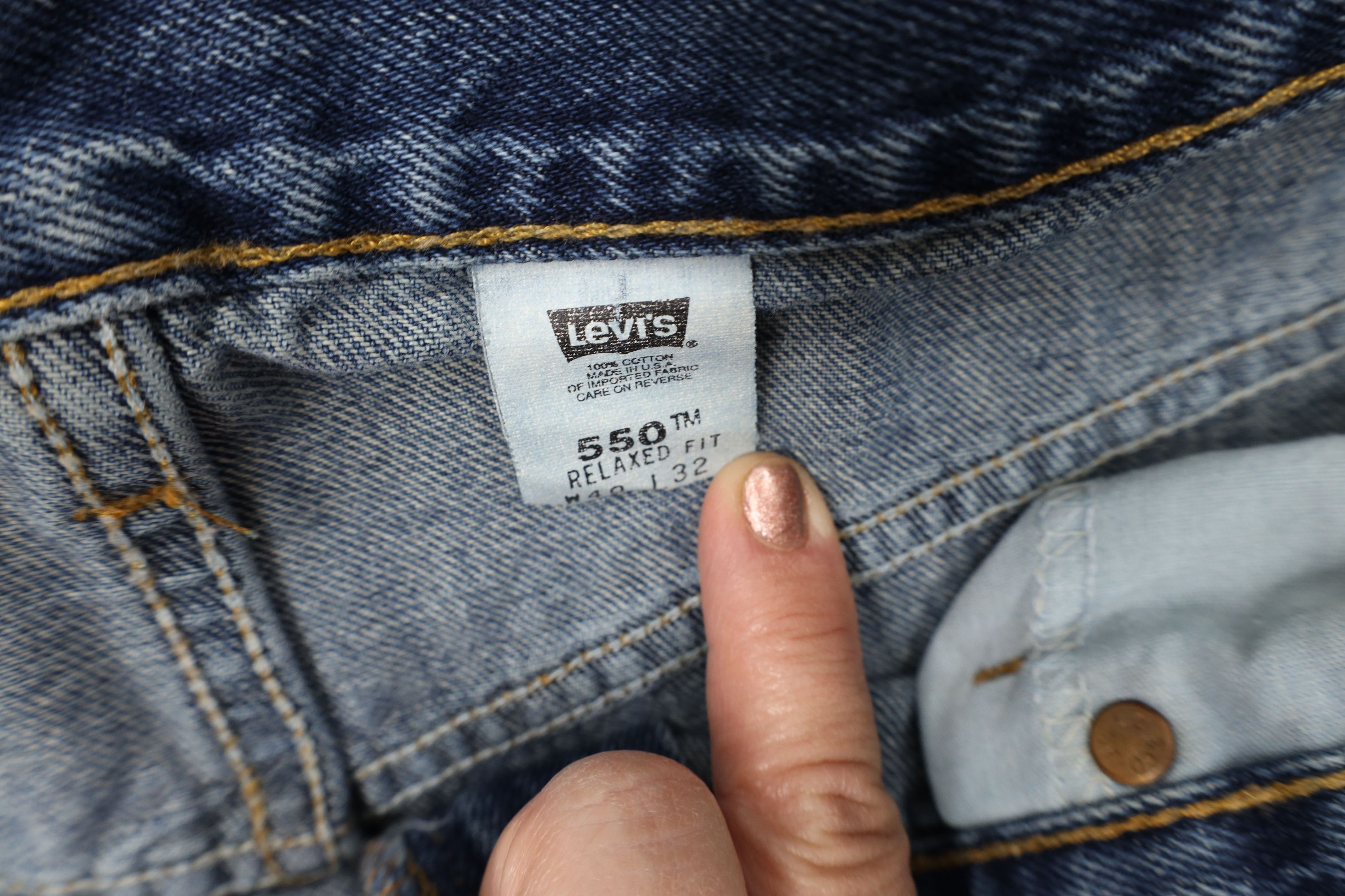 Levi's Vintage Y2K 2002 Levis 550 Relaxed Fit Denim Jeans Blue USA Size US 40 / EU 56 - 7 Thumbnail