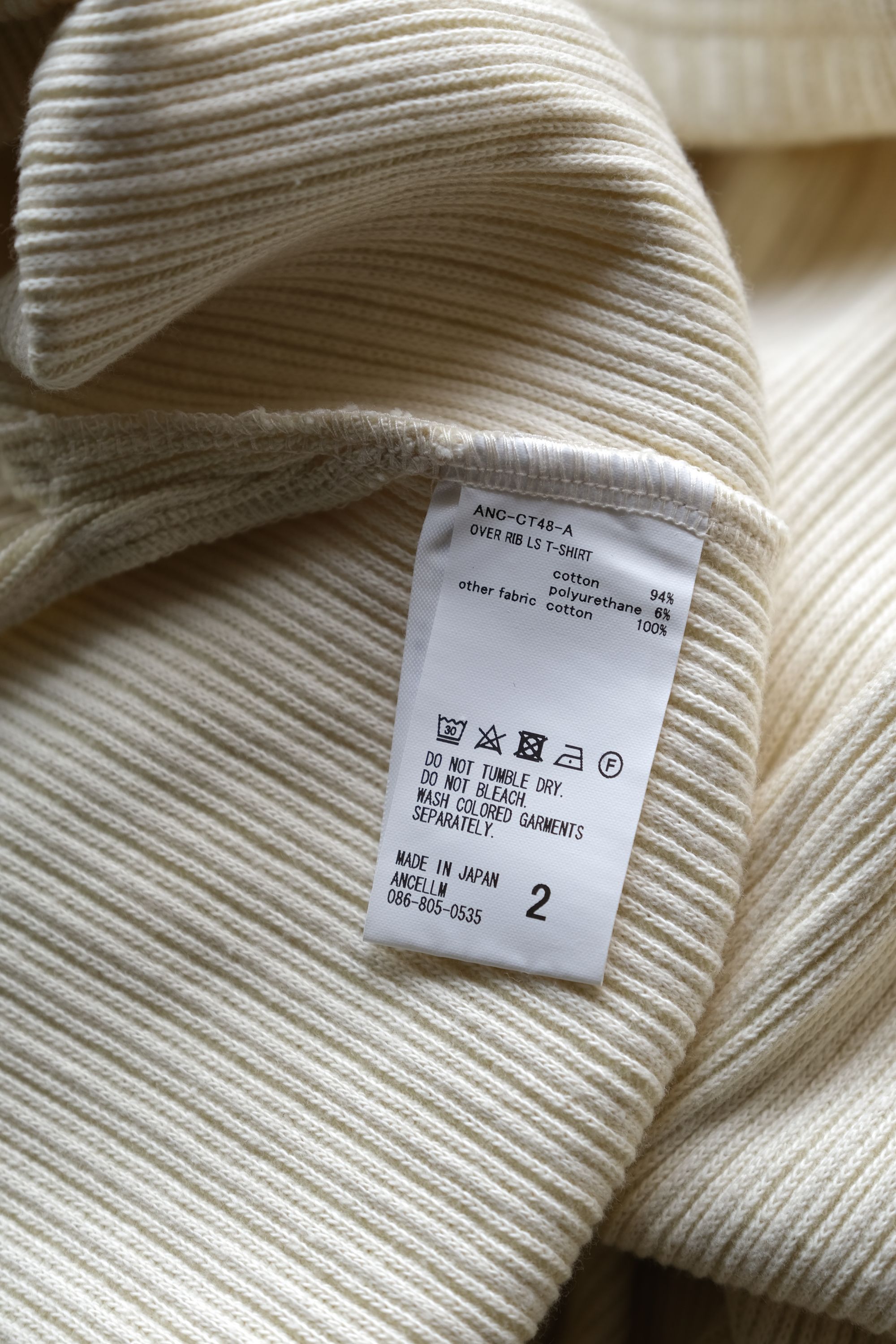 Other ANCELLM OVER RIB L/S T-SHIRT Size US M / EU 48-50 / 2 - 6 Thumbnail