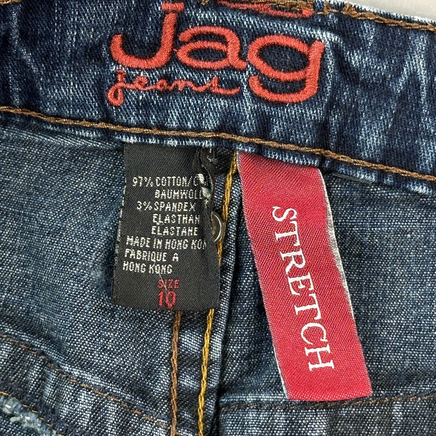 AG Jeans Jag Jeans Jeans Women's 10 30x32 Dark Wash Denim Bootcut Mid Rise Stretch Y2K Ladies Slim Fit Regular Waist Blue Jeans Women’s Size 32" / US 10 / IT 46 - 6 Thumbnail