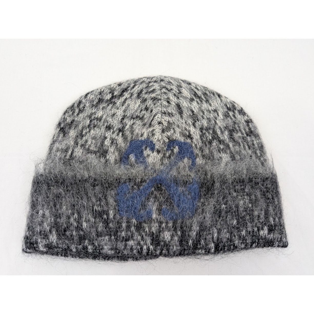 Off-White o1rshd1 Size:OS / Arrow Fuzzy Mohair Knit Beanie Hat / Cap Size ONE SIZE - 2 Thumbnail