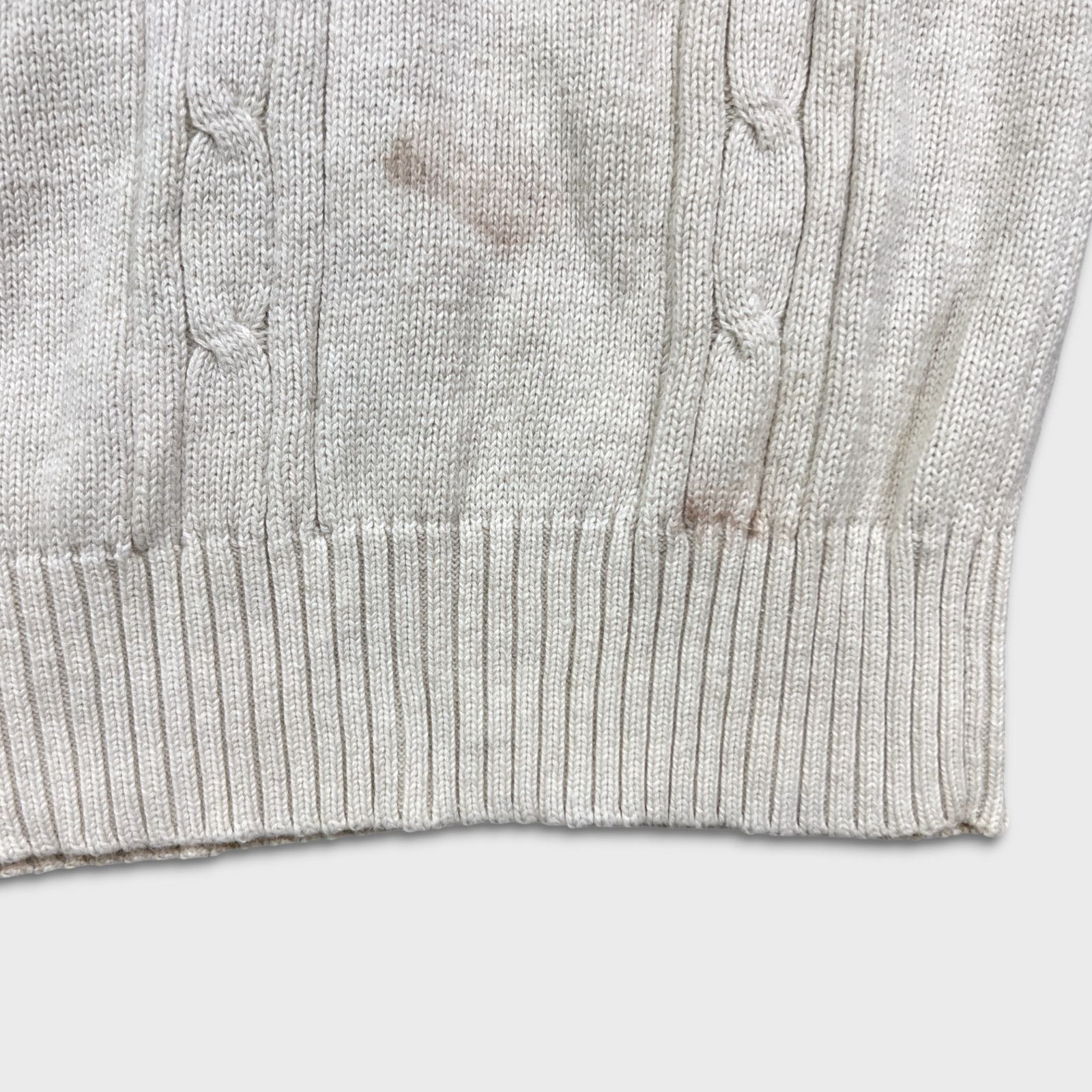 Chaps Ralph Lauren × Polo Ralph Lauren × Vintage Chaps Ralph Lauren Sweatshirt Medium Cable Knit 90s Sweater Size US M / EU 48-50 / 2 - 8 Thumbnail