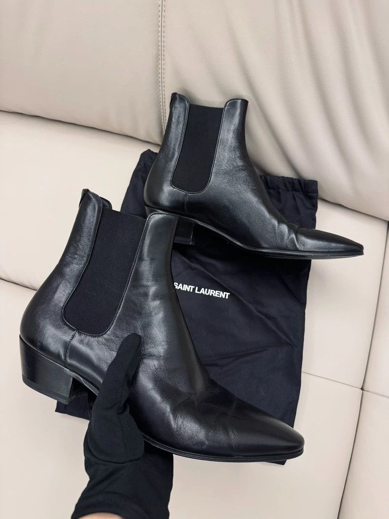 Saint Laurent Paris Saint Laurent Paris Chelsea boots full leather Size US 10 / EU 43 - 1 Thumbnail