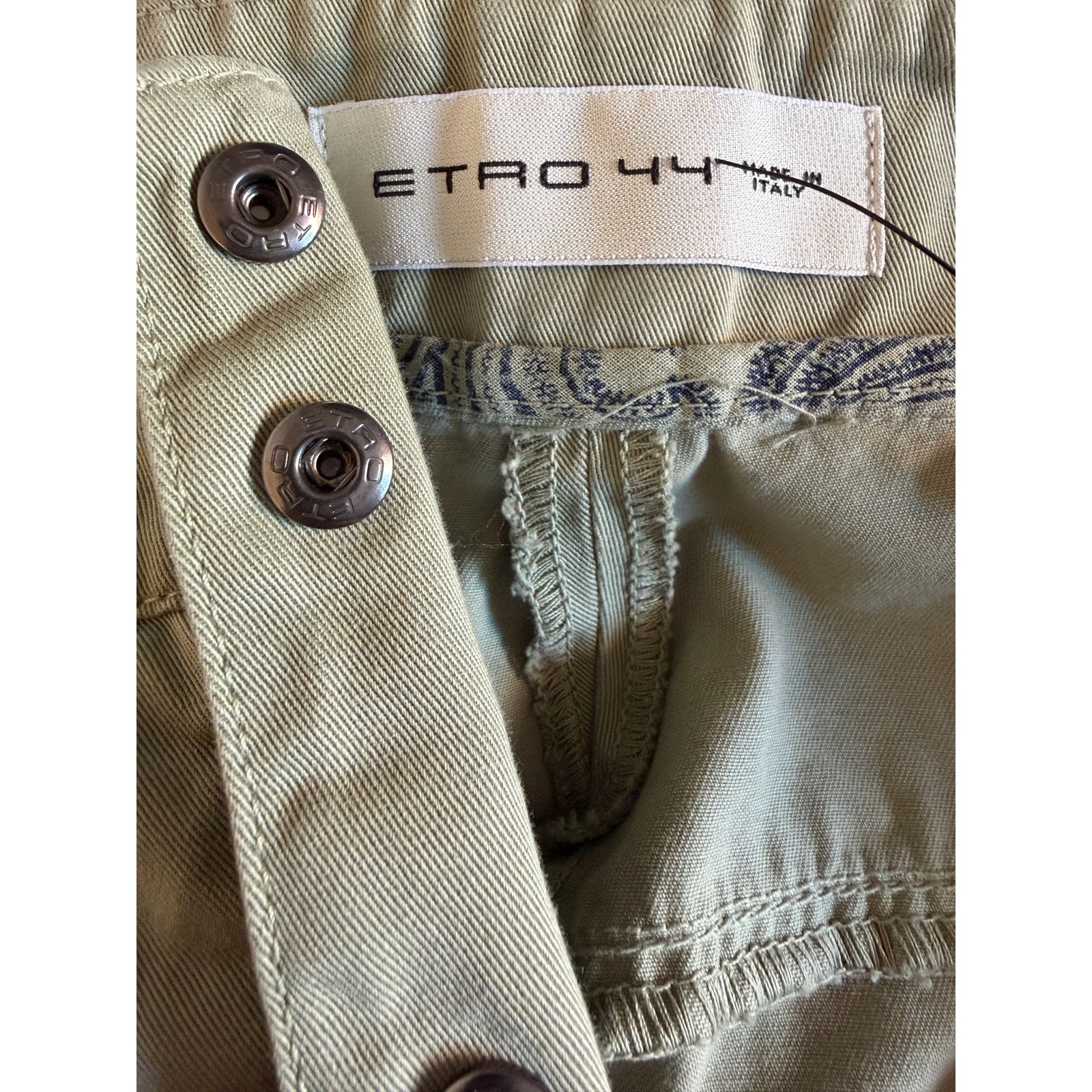 Etro Etro Olive Green Cargp Pants Size US 29 - 3 Thumbnail