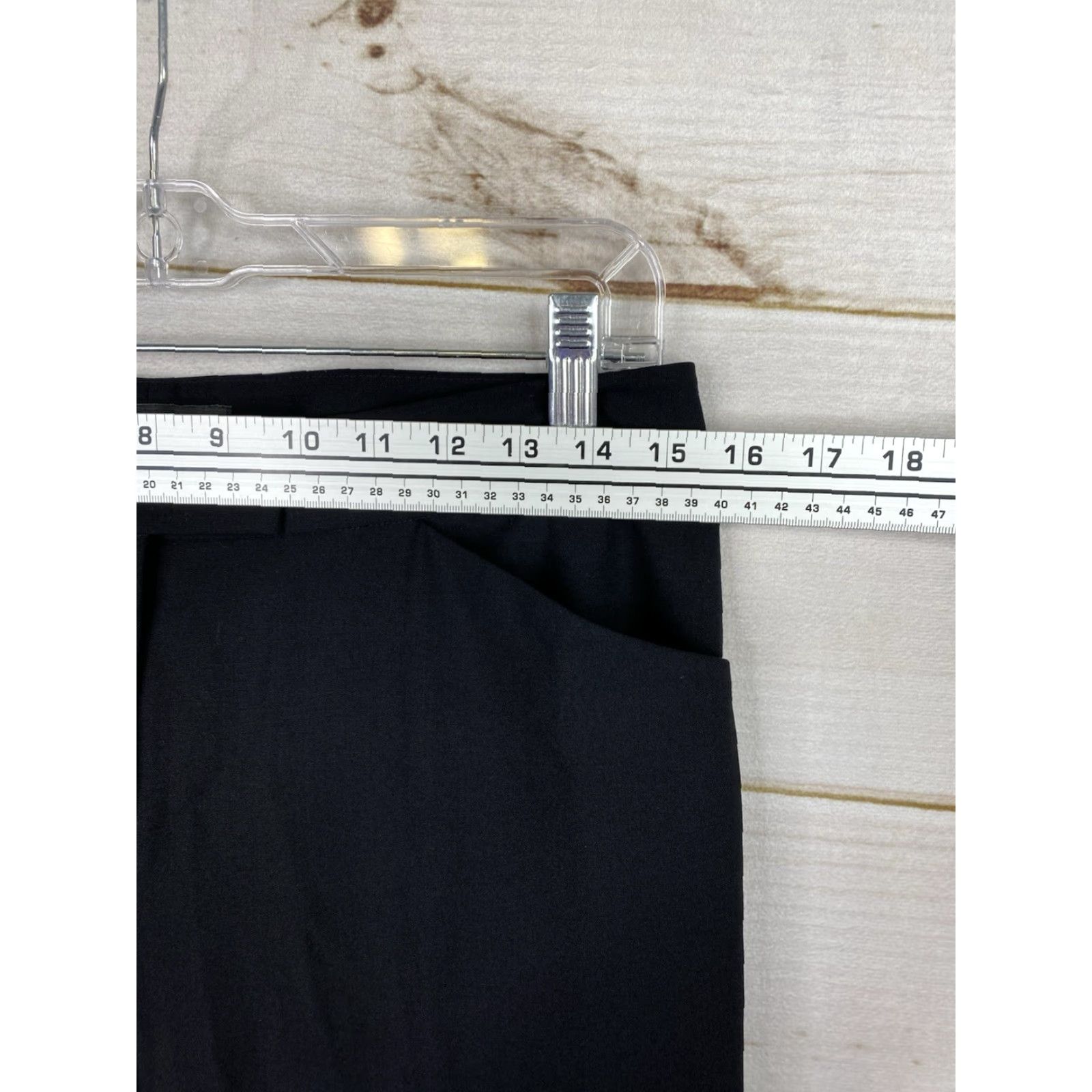 Vintage Lafayette 148 New York Wool Pants Sz 4 Black Straight Lightweight Business Formal Women Pants Size 27" / US 4 / IT 40 - 3 Thumbnail