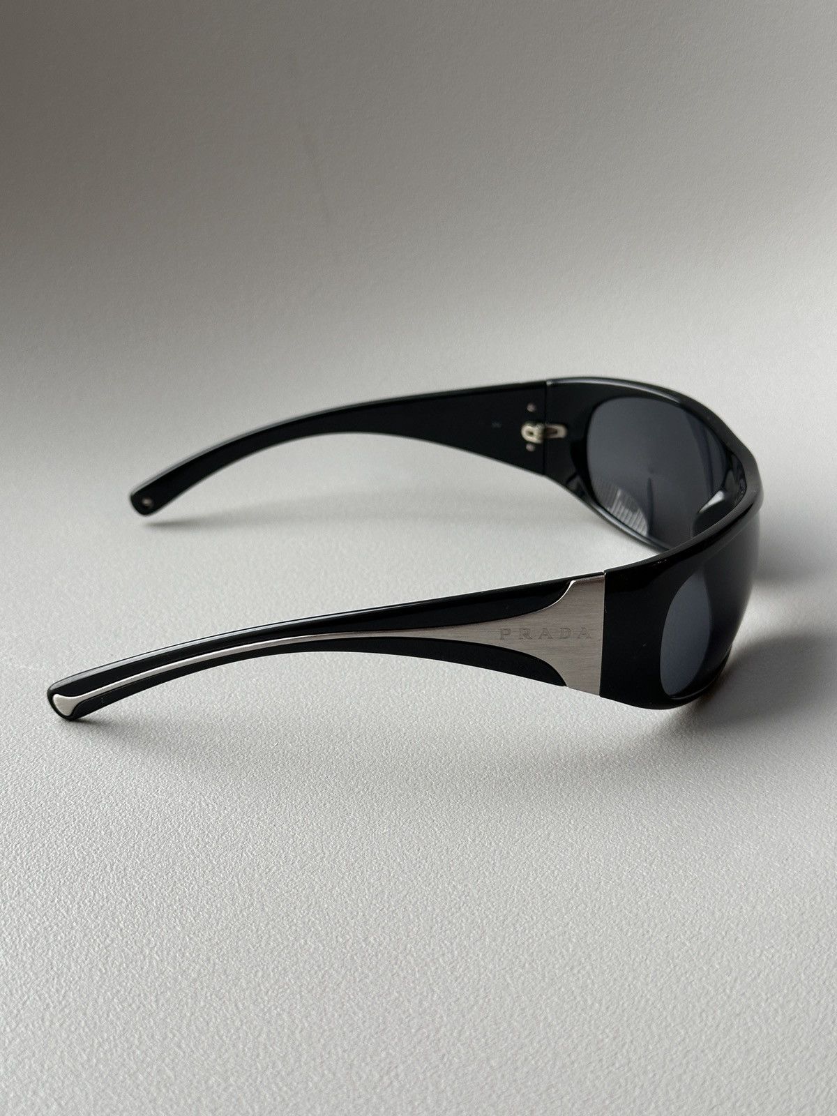 Prada Vintage Prada sunglasses silver flame Size ONE SIZE - 5 Thumbnail