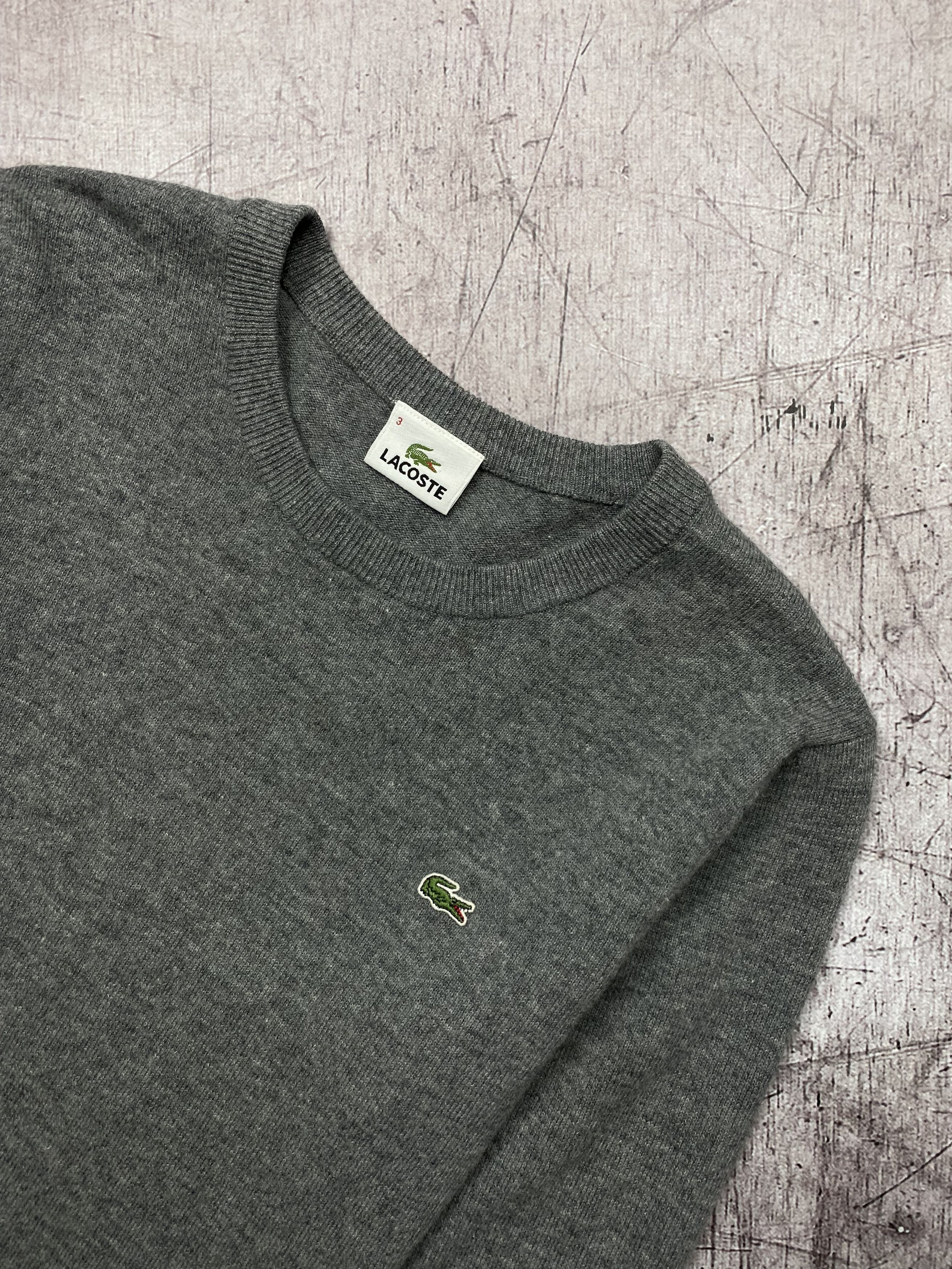 Lacoste × Vintage Lacoste Vintage Mens Wool Knit Crew Neck Sweater Size US S / EU 44-46 / 1 - 2 Thumbnail