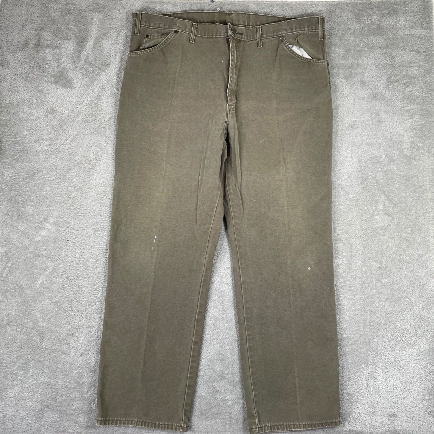 Dickies VINTAGE Dickies Carpenter Pants Mens 44x32 Brown Duck Canvas Workwear Skater Pants Mens Size US 44 / EU 60 - 2 Thumbnail