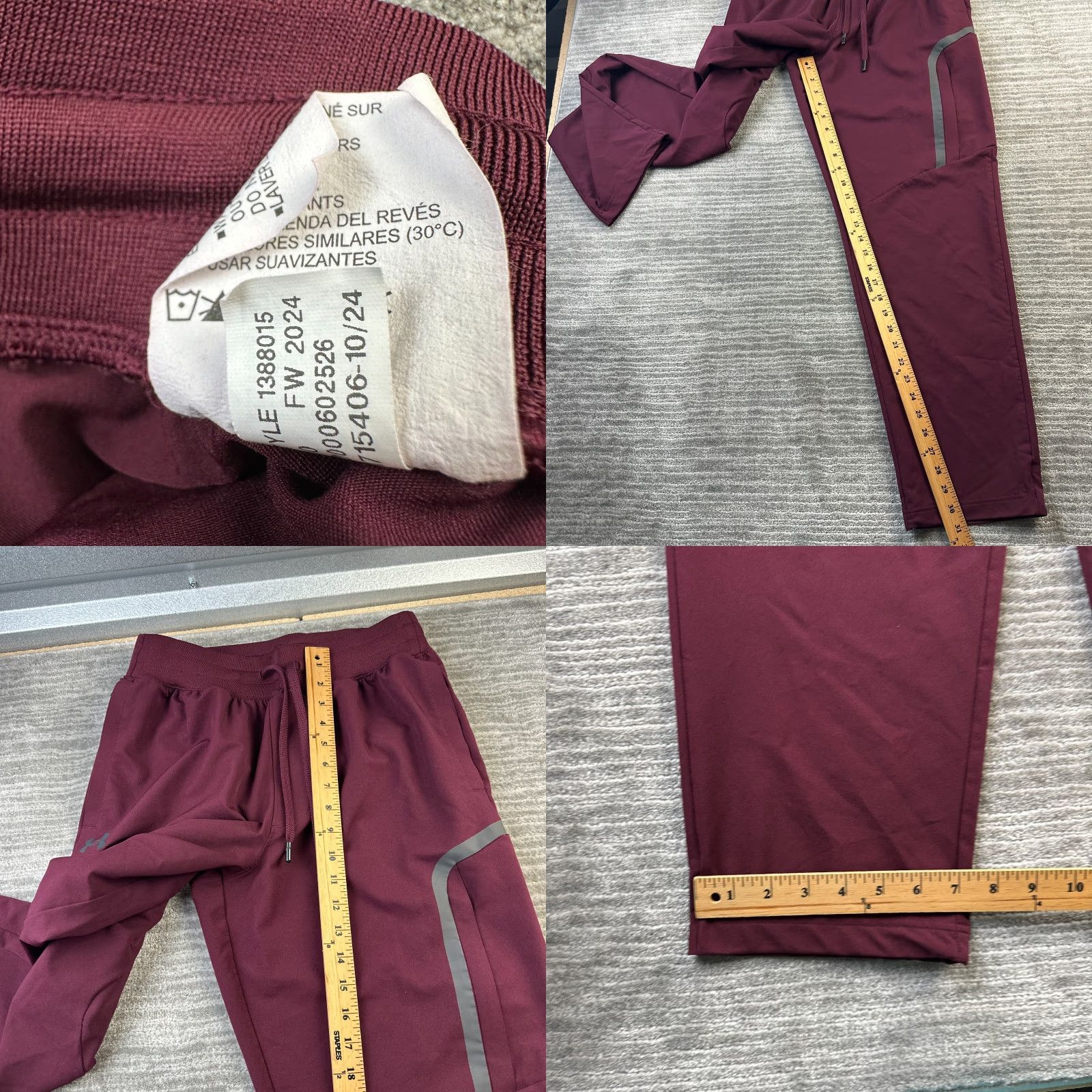 Under Armour Under Armour Jogger Pants Mens M Red Elite Sportstyle Cargo Pockets Elastic Waist Sweatpants Size US 31 - 8 Thumbnail