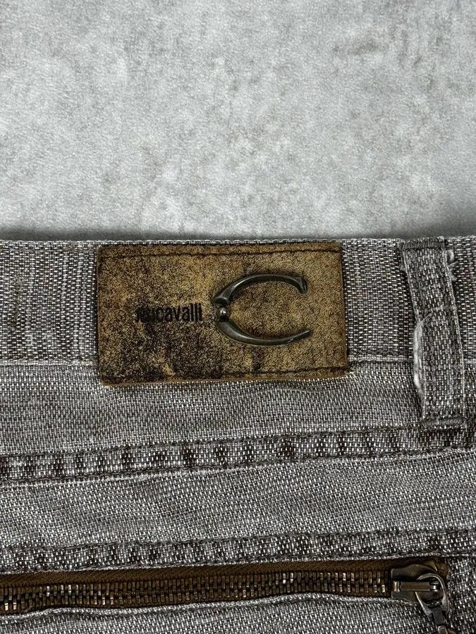 Just Cavalli SS2004 Cavalli Grey Shiny Flap Pockets Pants Size US 28 / EU 44 - 11 Thumbnail