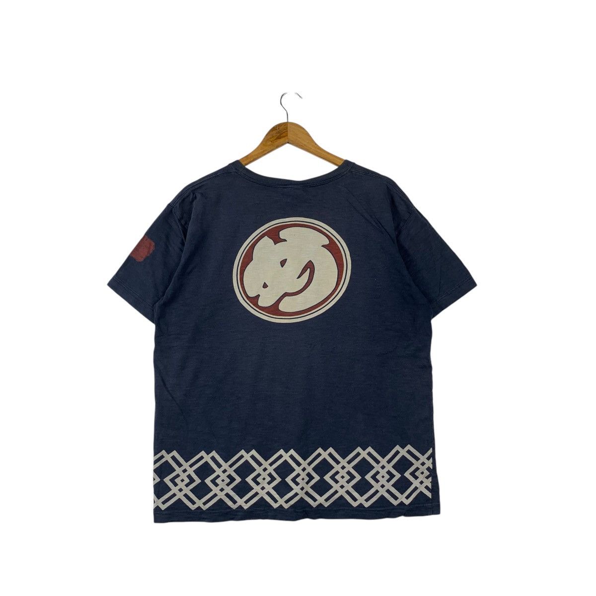 Vintage Vintage JAPAN TRADITIONAL SUKAJAN Natural Indigo Tee Shirt Size L / US 10 / IT 46 - 6 Thumbnail