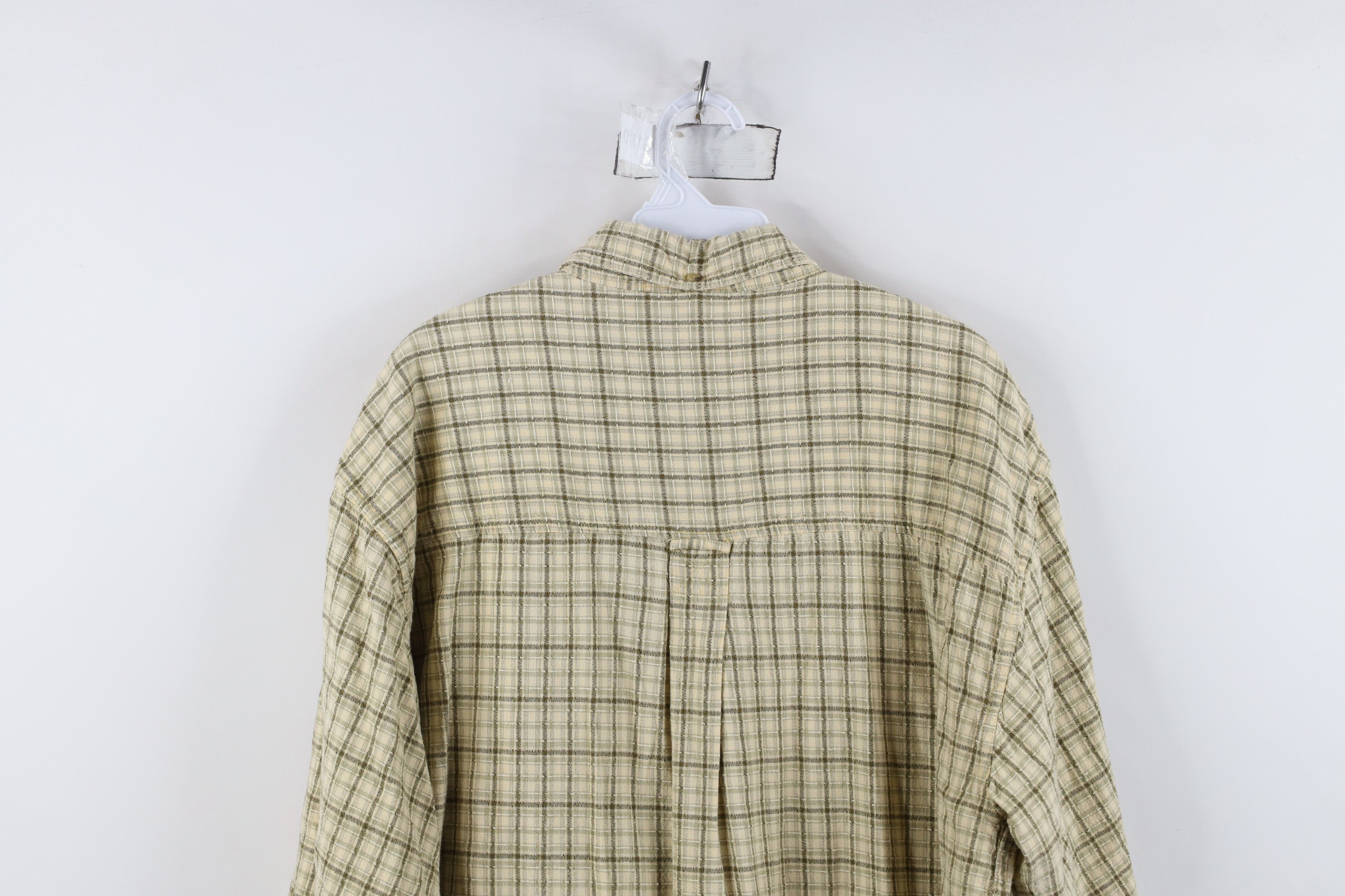 Vintage Vintage 90s Streetwear Fit Cotton Weave Button Down Shirt Size US XL / EU 56 / 4 - 12 Thumbnail